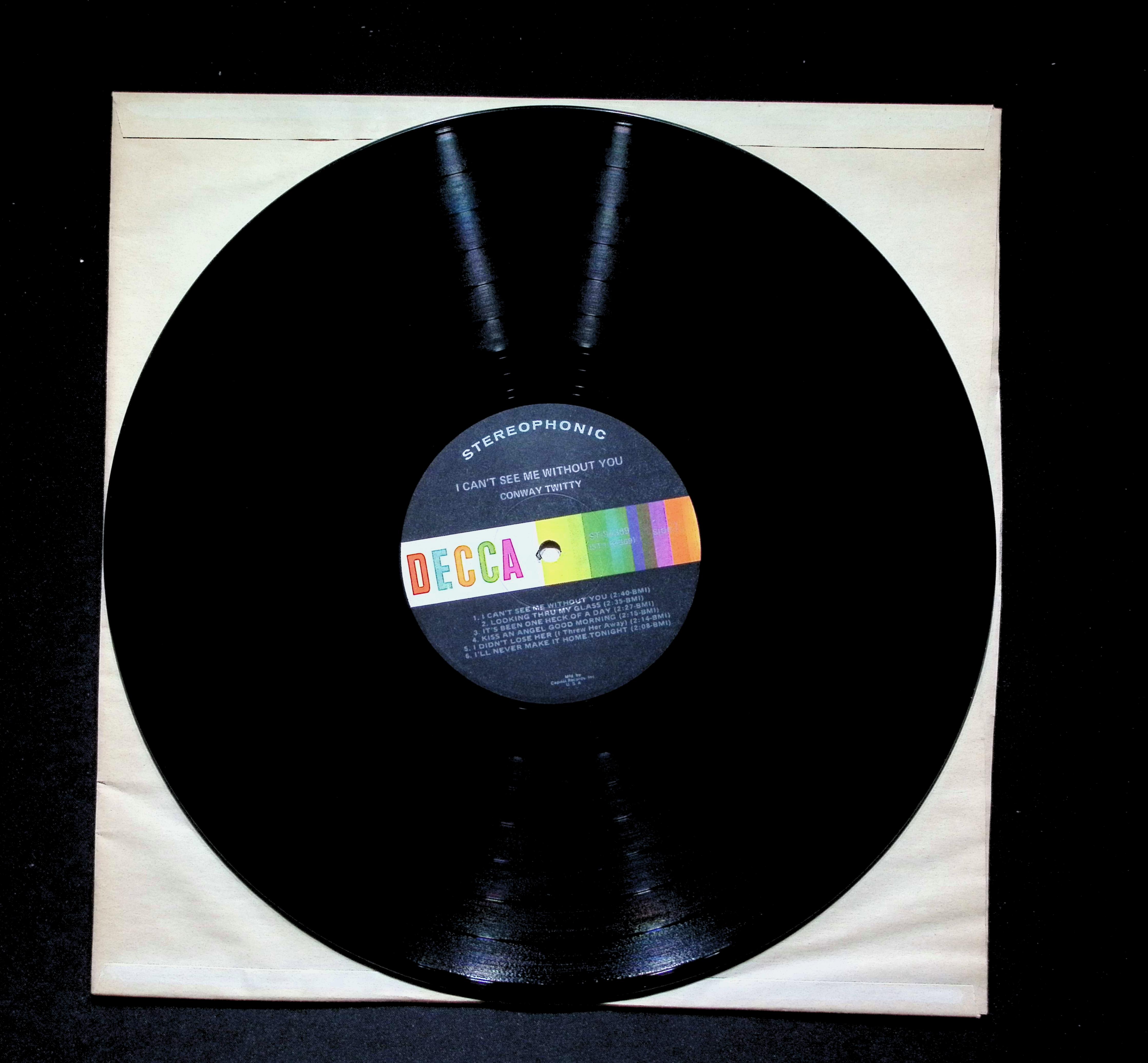 Conway Twitty I Can't See Me Without You LP 1972 Decca Country — image 5