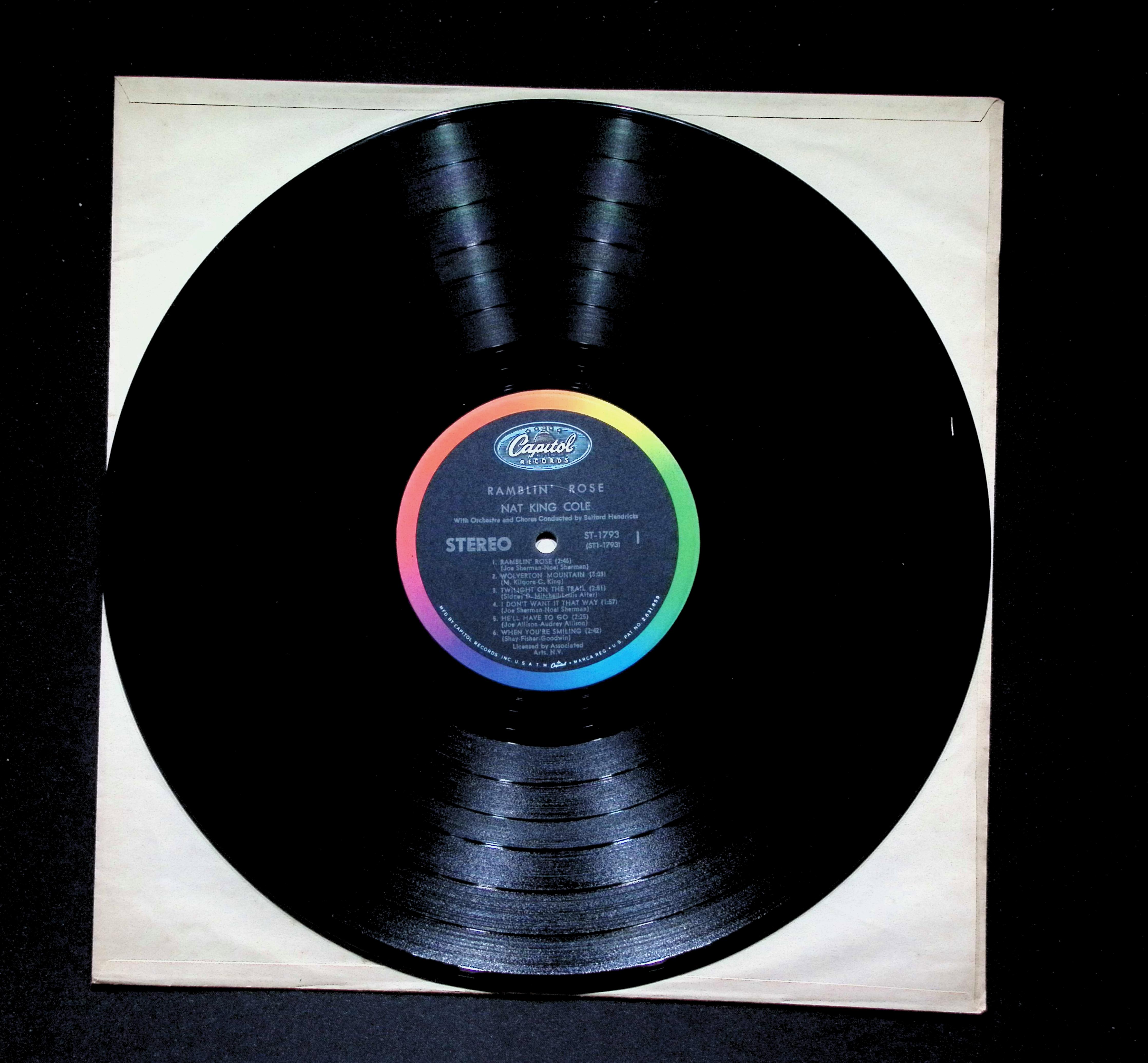 Nat King Cole Ramblin' Rose LP 1965 Capitol Jazz — image 4