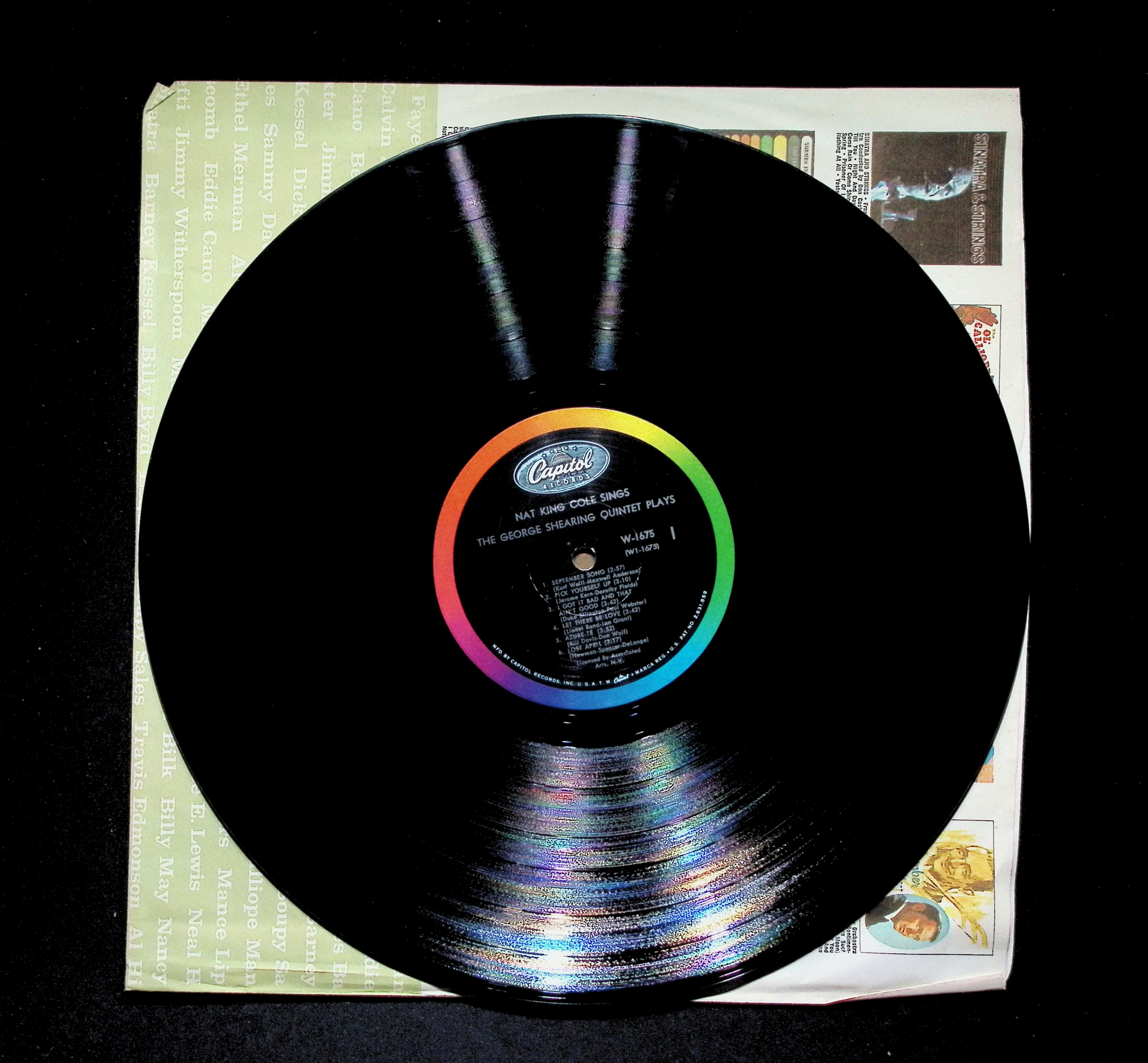 Nat King Cole Sings LP 0 Capitol Jazz — image 4