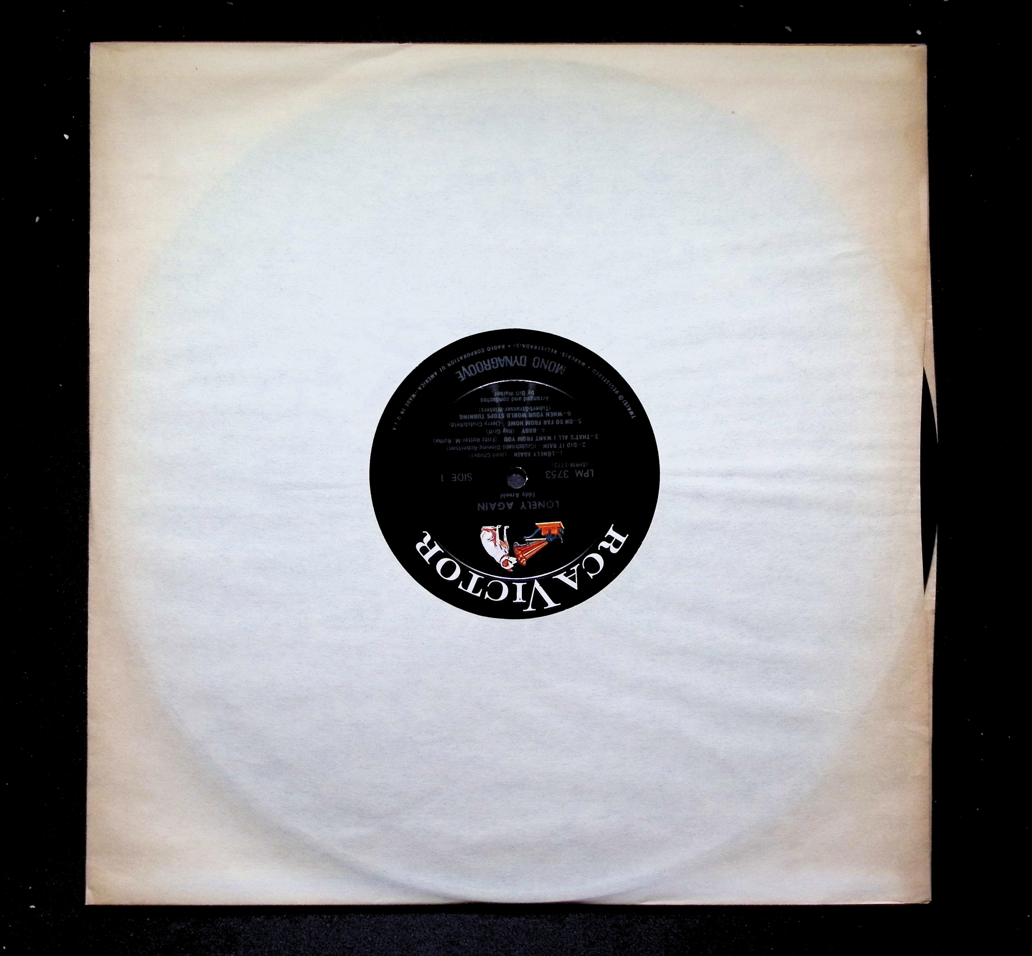 Eddy Arnold Lonely Again LP 1967 RCA Victor Country — image 3