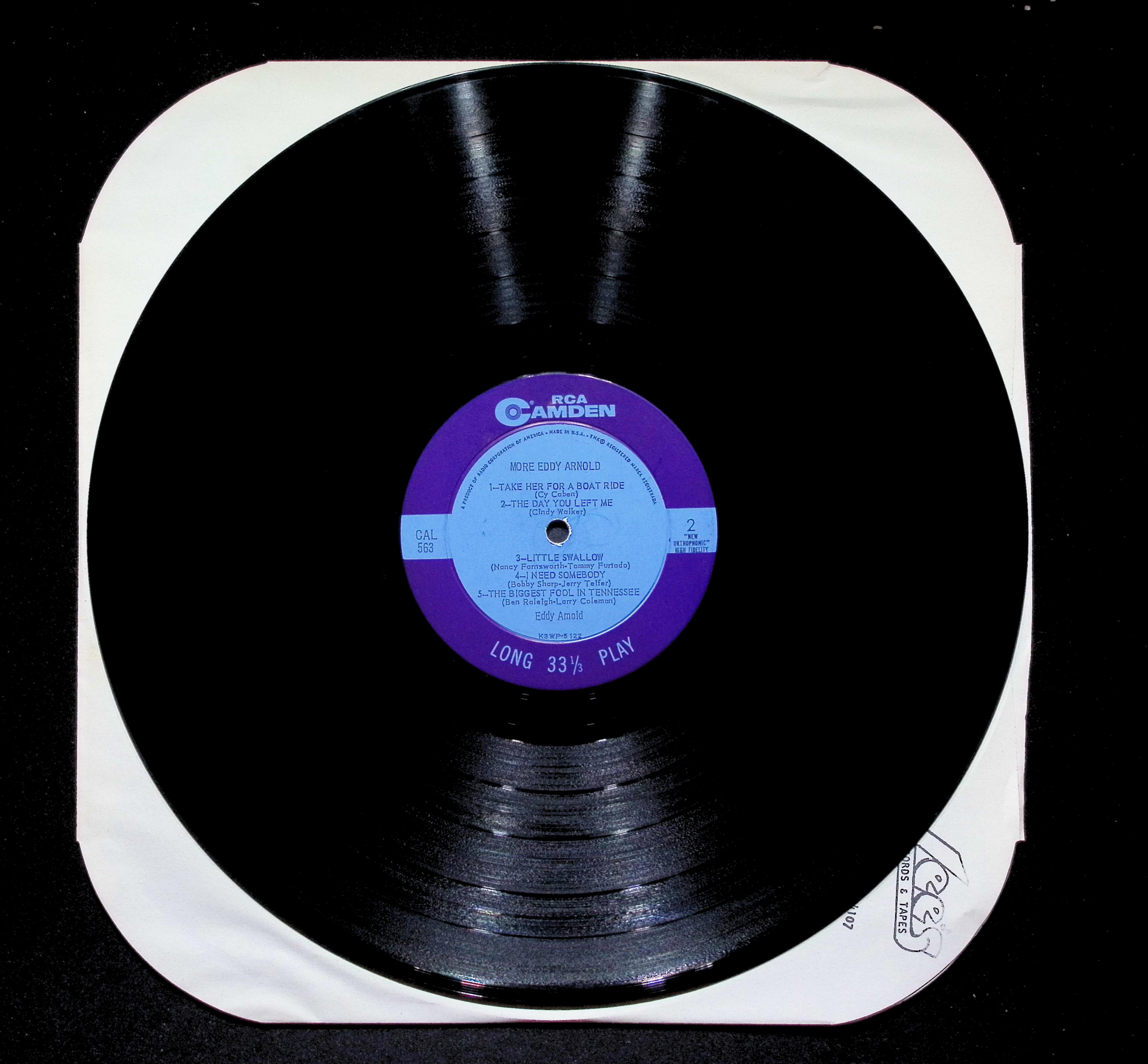 Eddy Arnold More Eddy Arnold LP 1960 RCA Camden Country — image 4