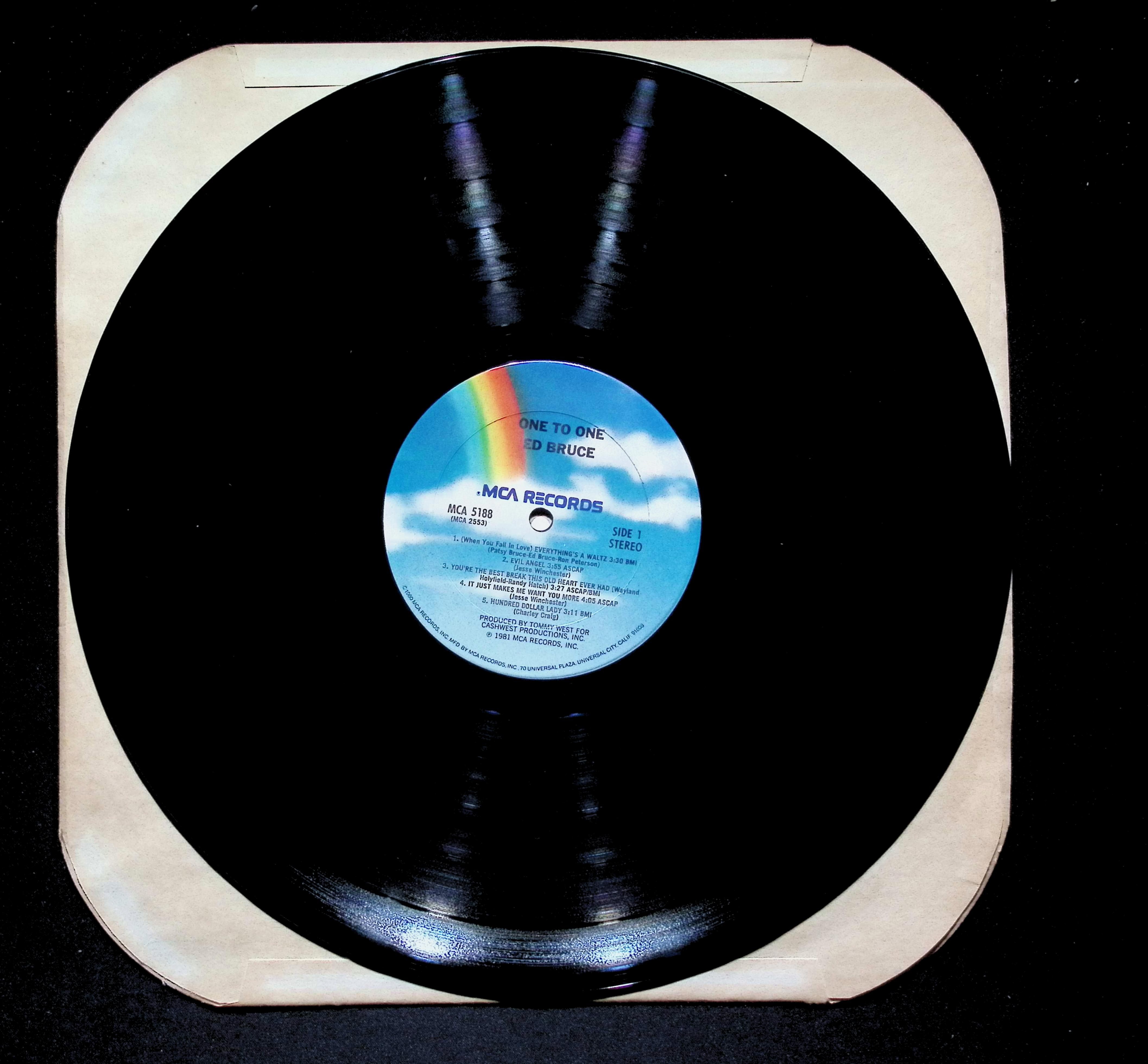 Ed Bruce One To One LP 1981 MCA Records Country — image 5