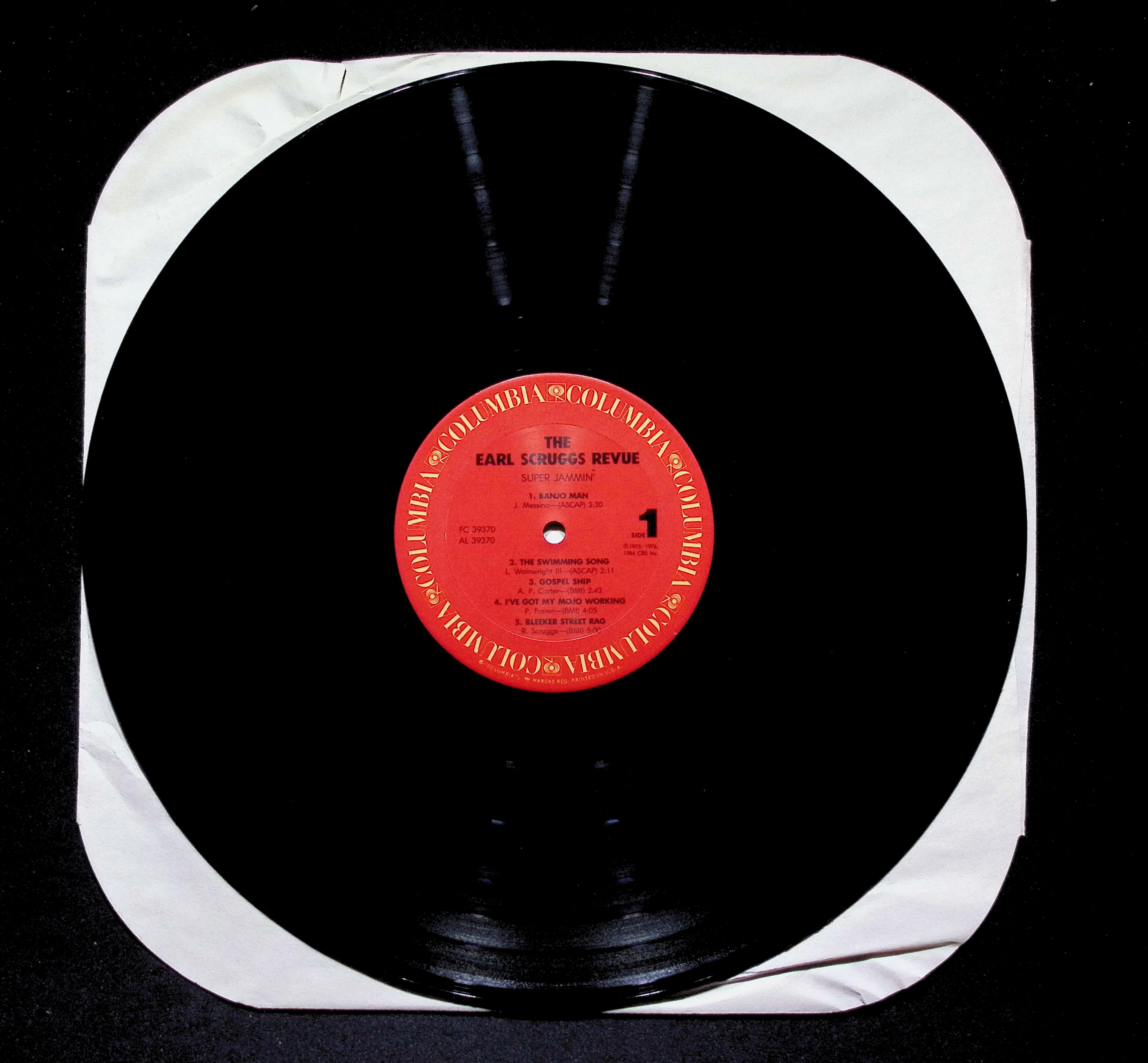 Earl Scruggs Revue Super Jammin' LP 1984 Columbia Rock — image 4