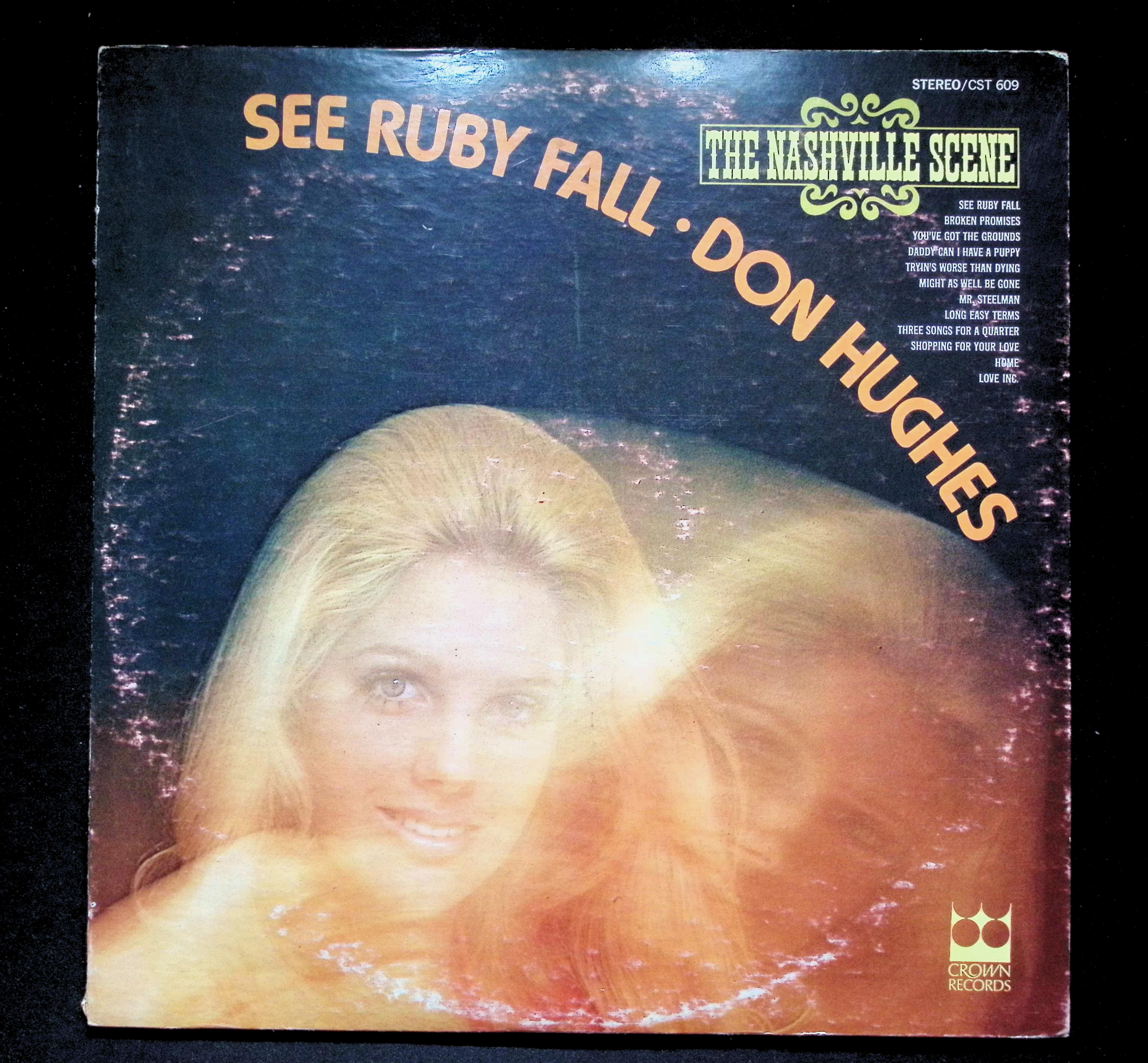 Don Hughes See Ruby Fall LP 1970 Crown Records Folk