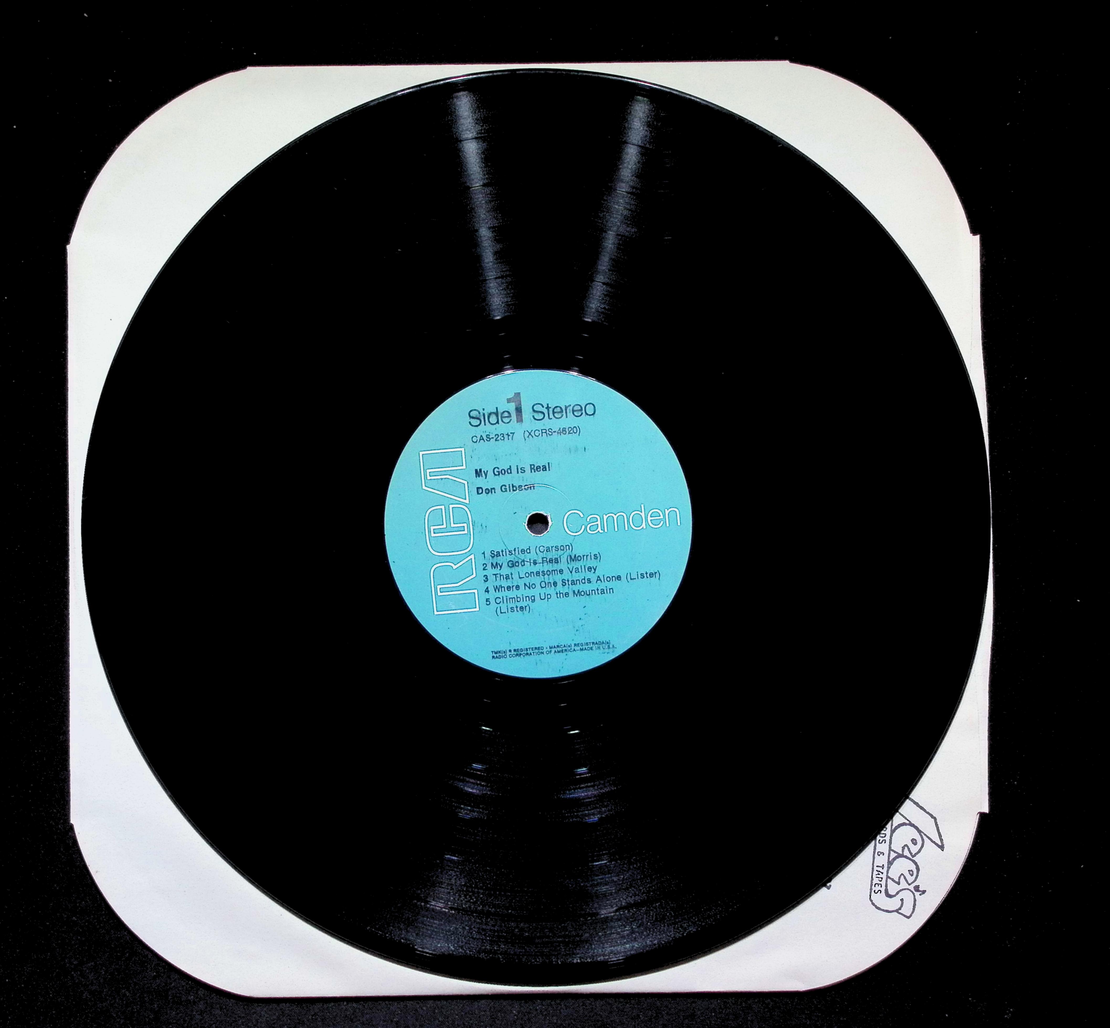 Don Gibson My God Is Real LP 1969 RCA Camden Gospel — image 4