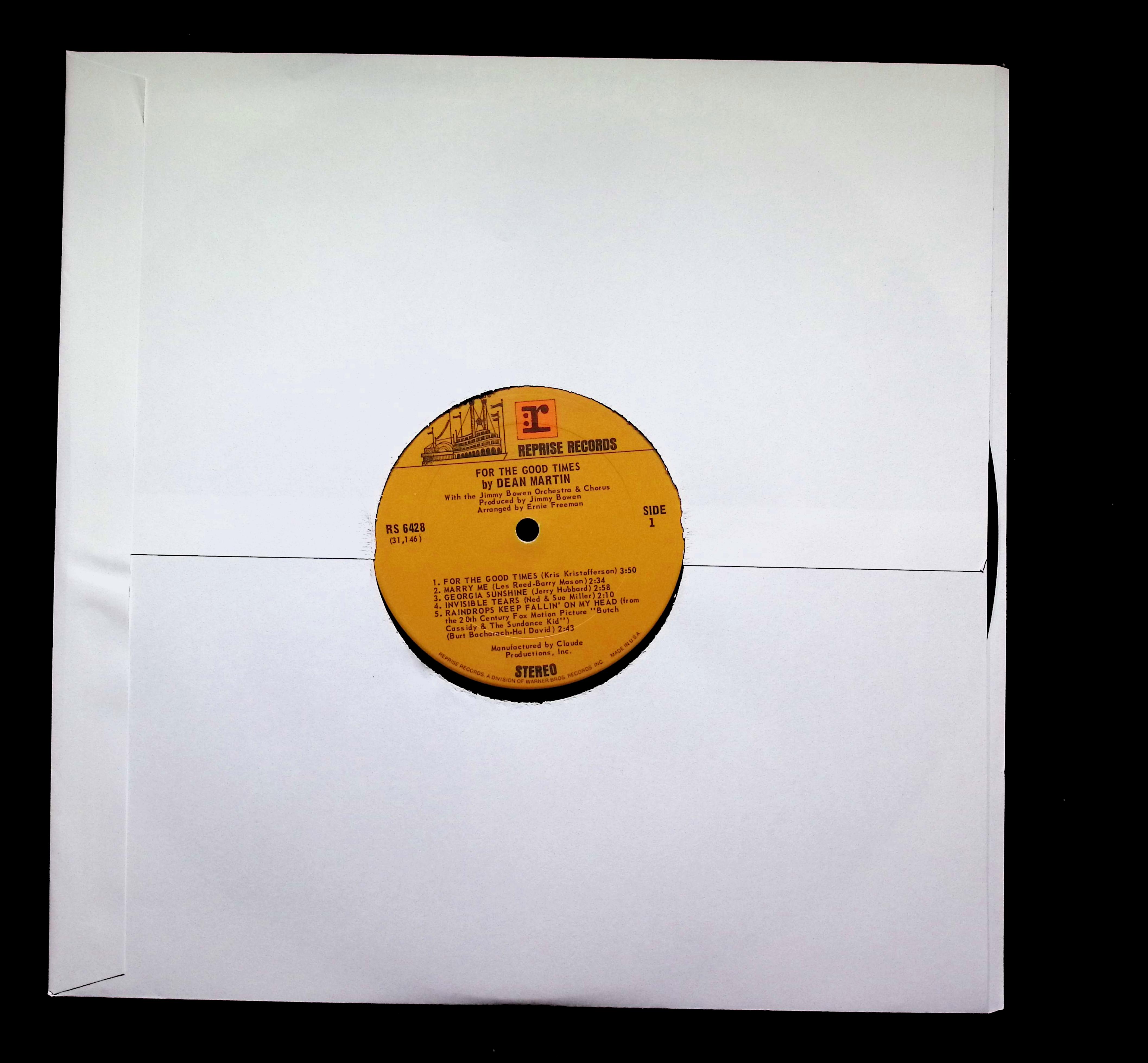 Dean Martin For The Good Times LP 1971 Reprise Records Country — image 3