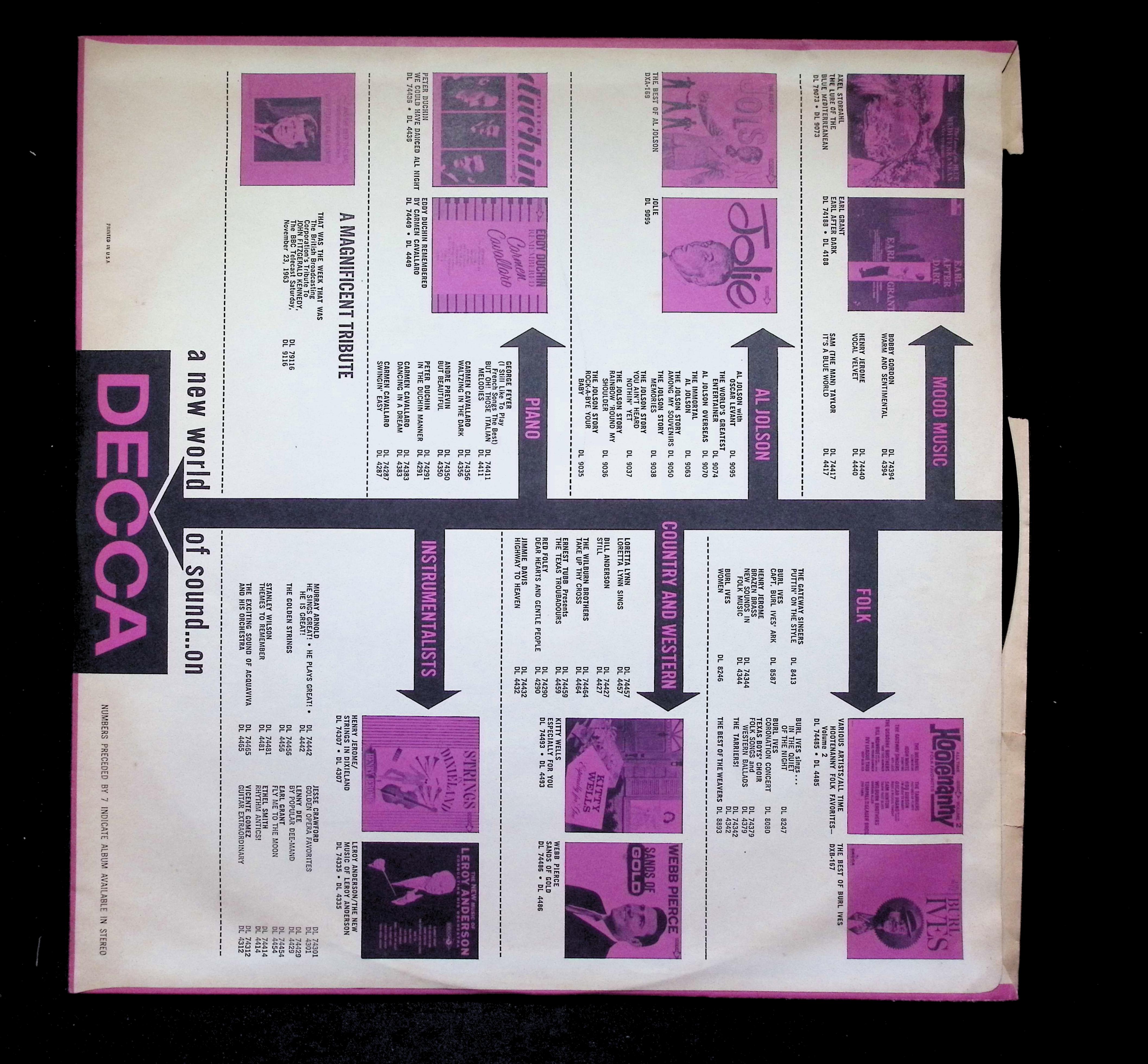 Ernest Tubb's Golden Favorites LP 1961 Decca Country — image 3