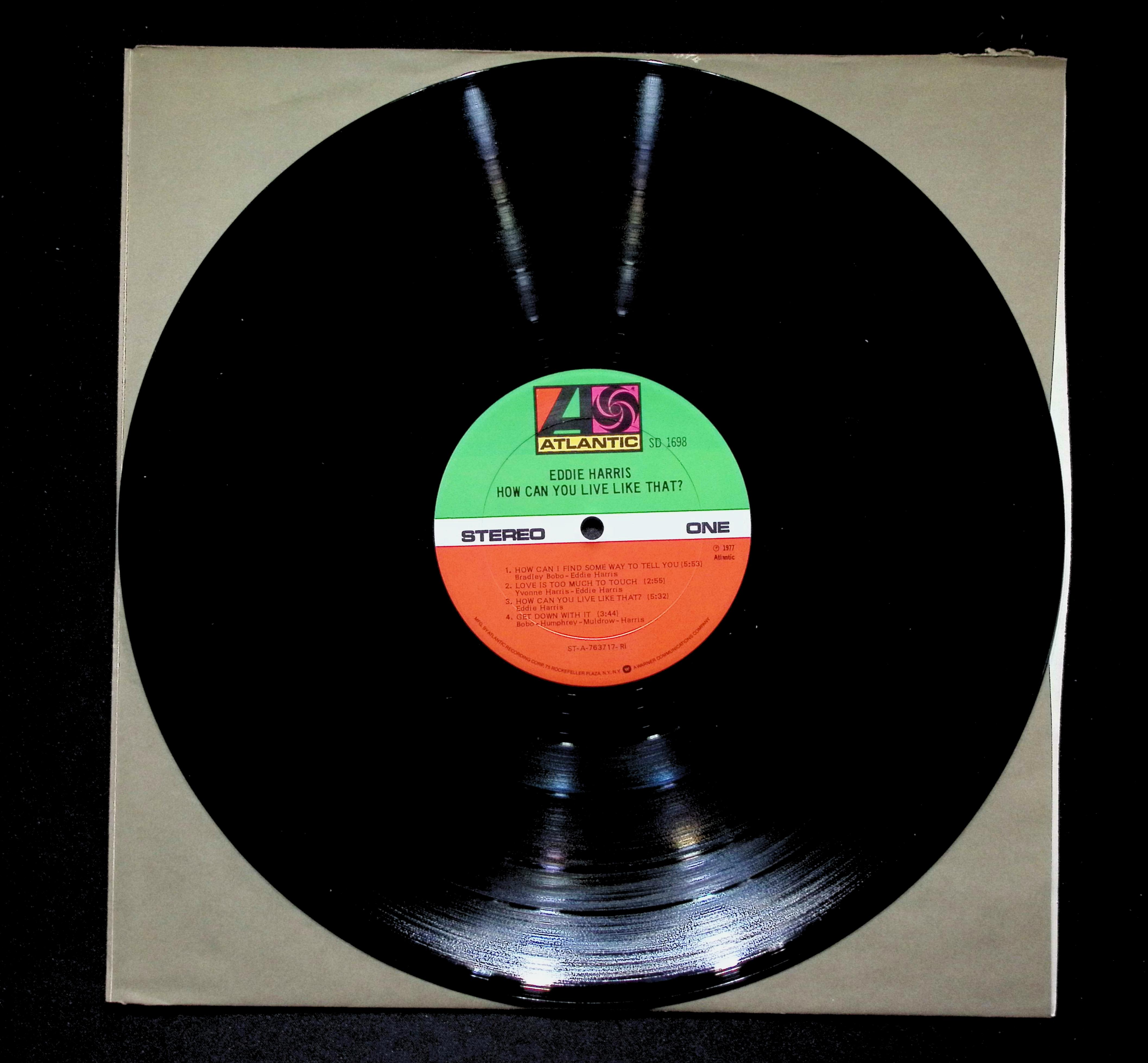 Eddie Harris How Can You Live Like That? LP 1977 Atlantic Jazz — image 4