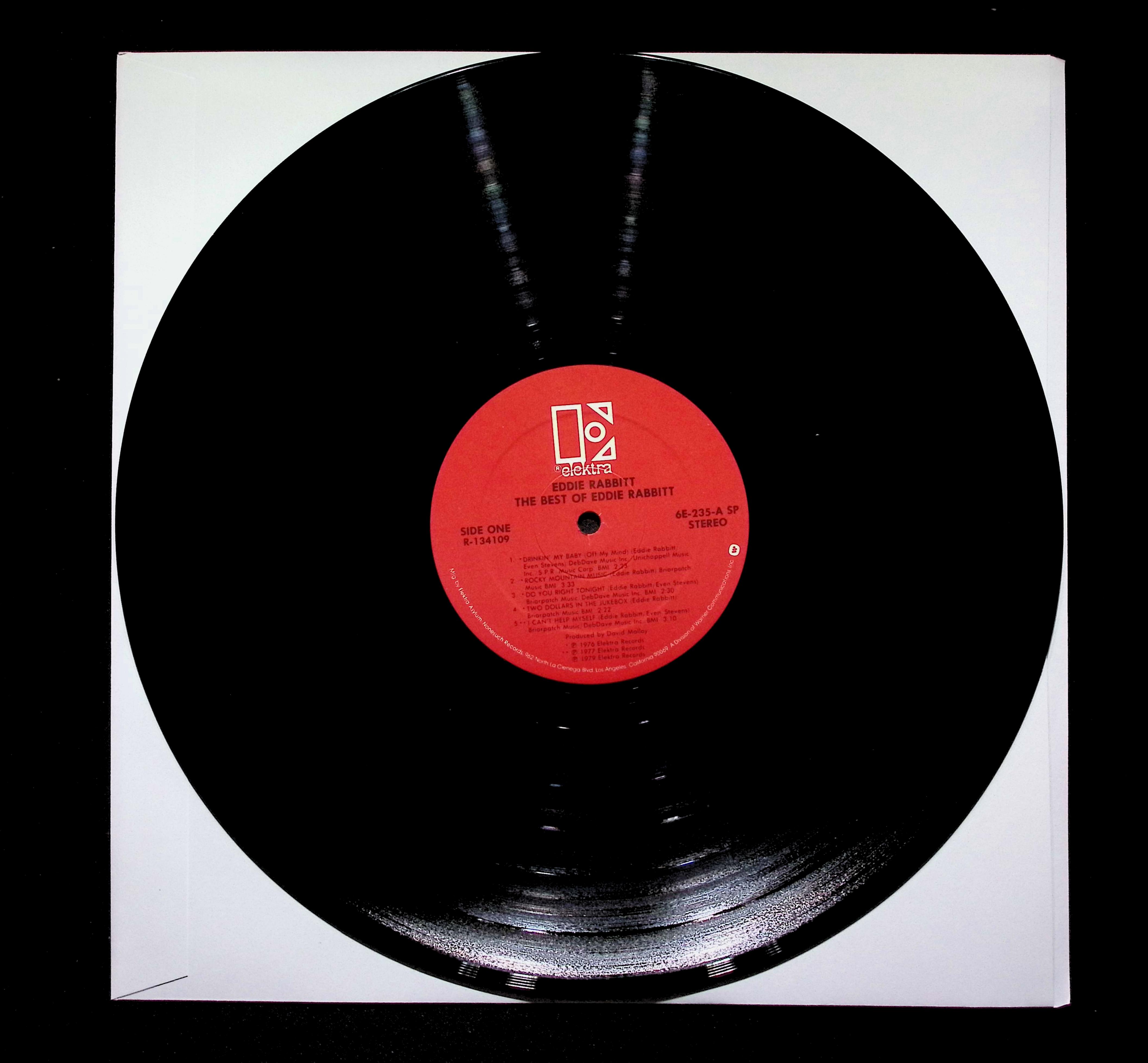 Eddie Rabbitt Best Of LP 1979 Elektra Compilation Country Pop VG+ — image 4