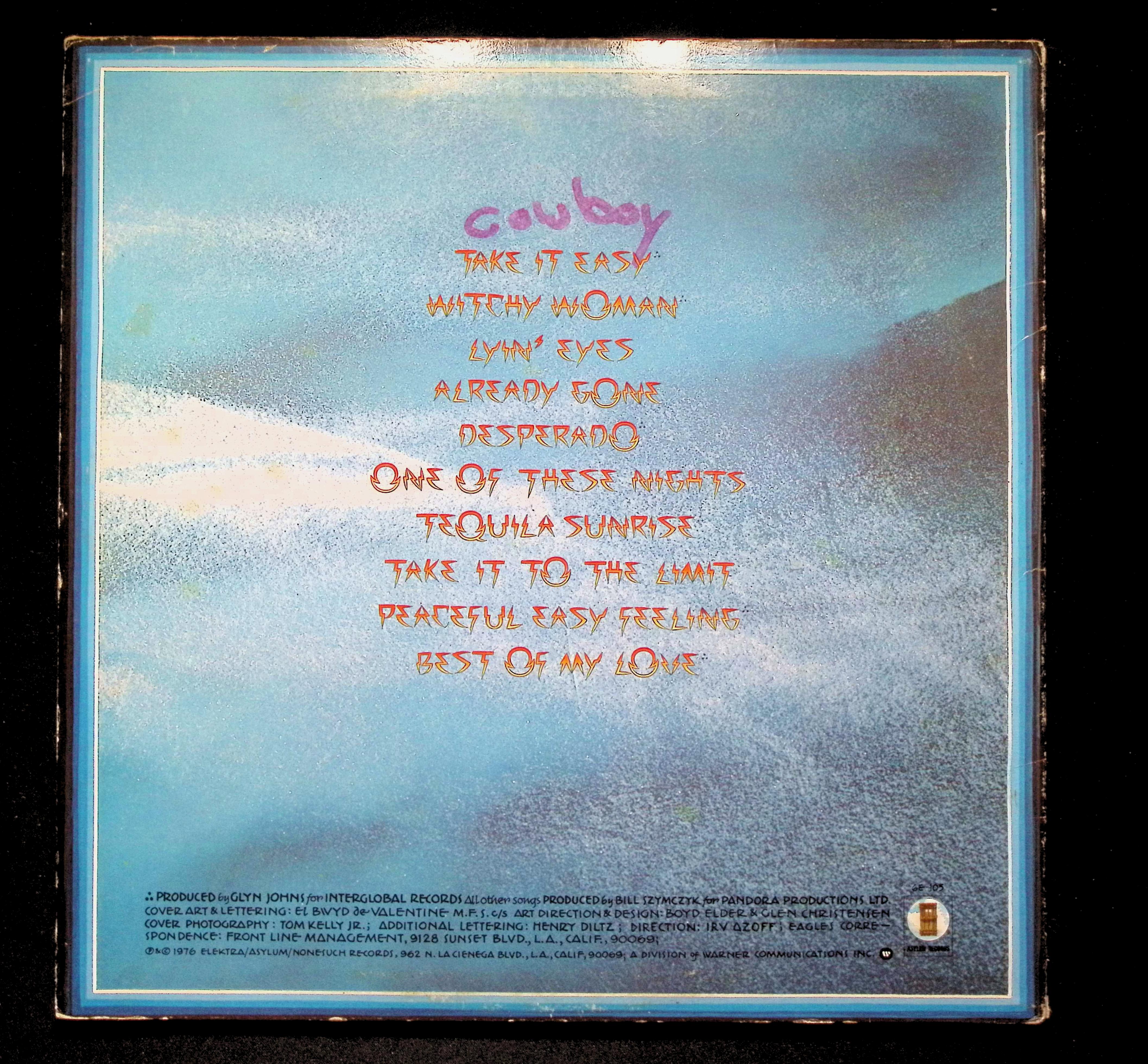 Eagles Their Greatest Hits LP 1976 Asylum Rock — image 2