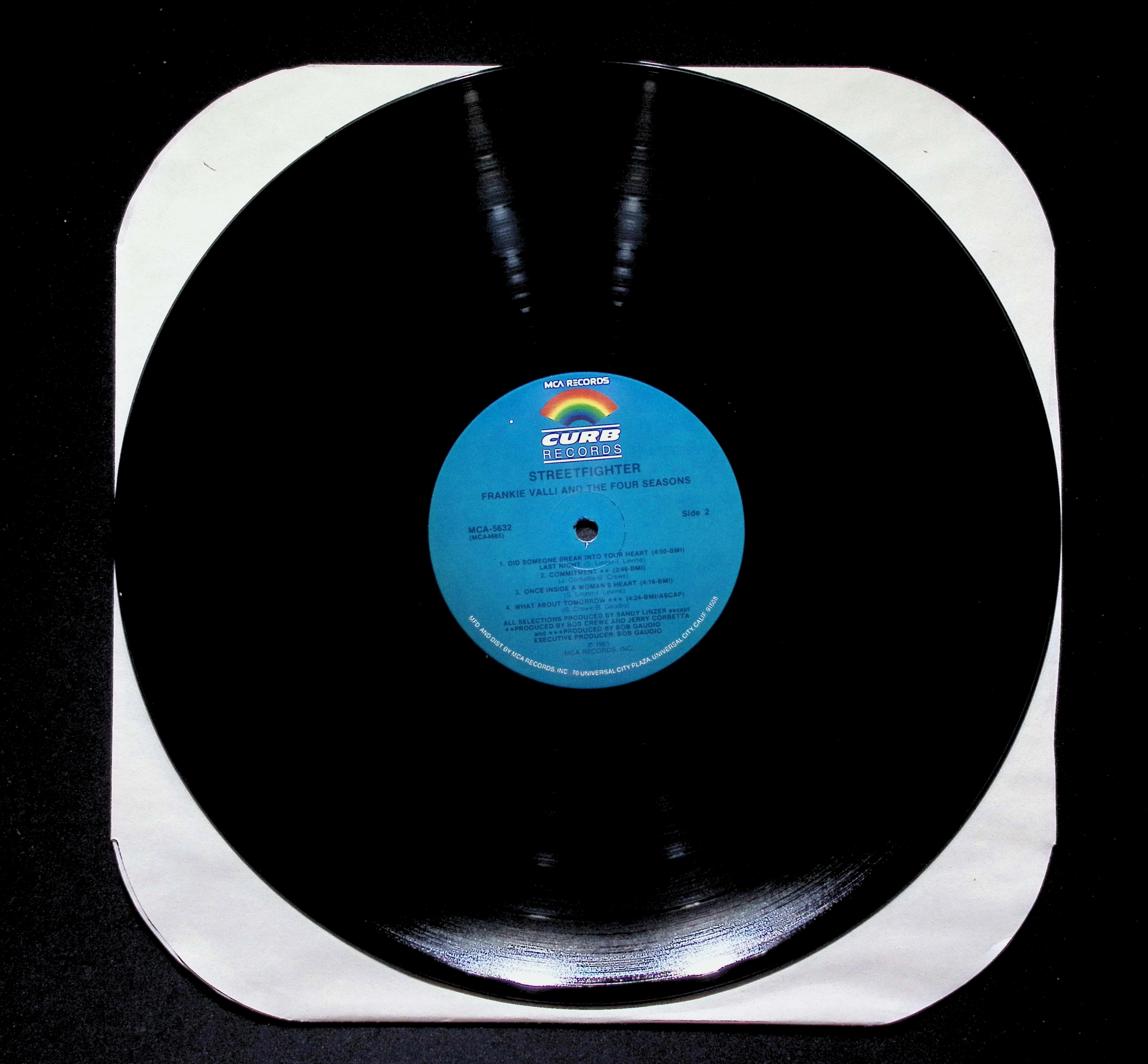 Frankie Valli Streetfighter LP 1985 MCA Records Pop — image 4