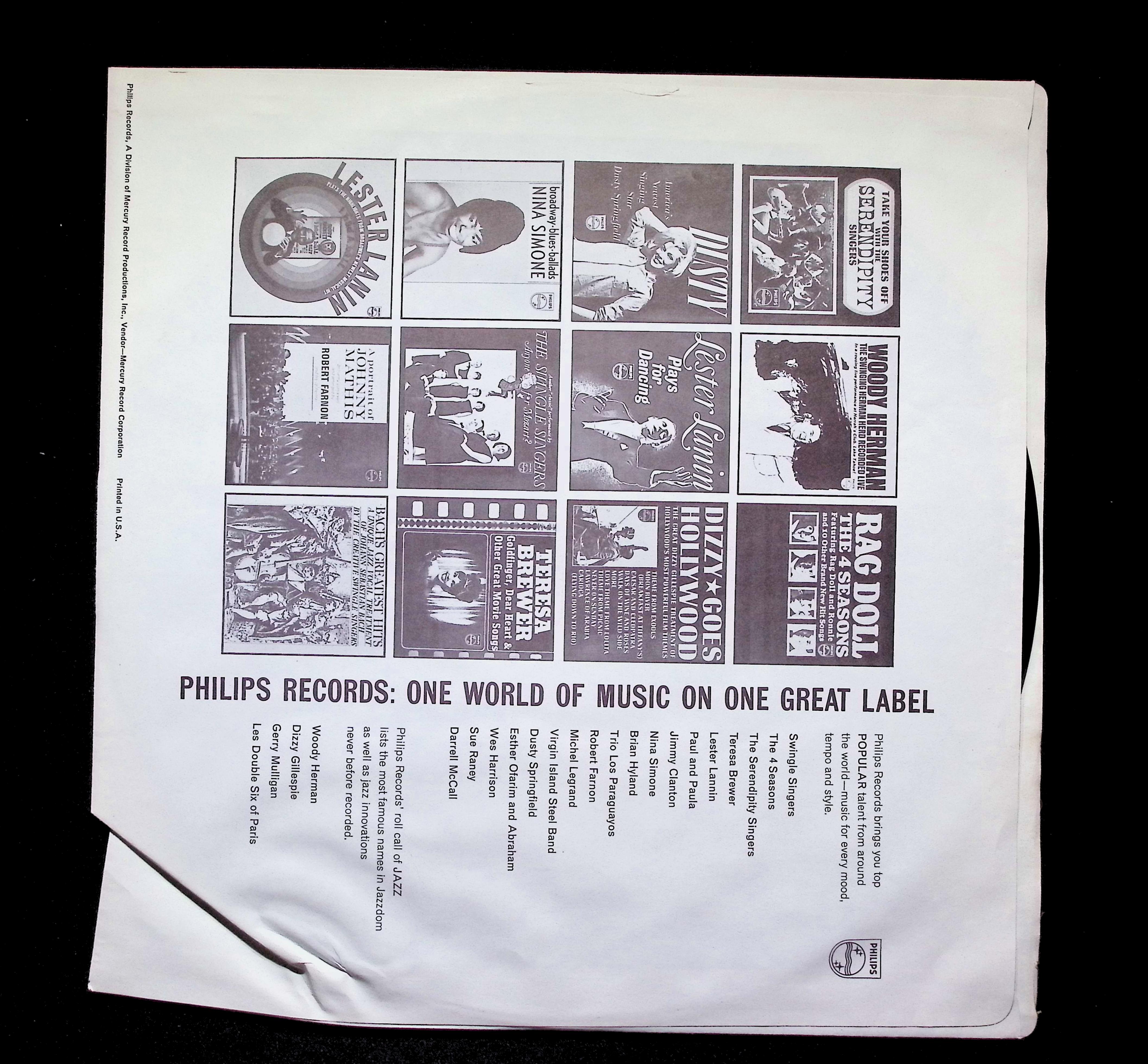 The Four Seasons Entertain You LP 1965 Philips Pop — image 3