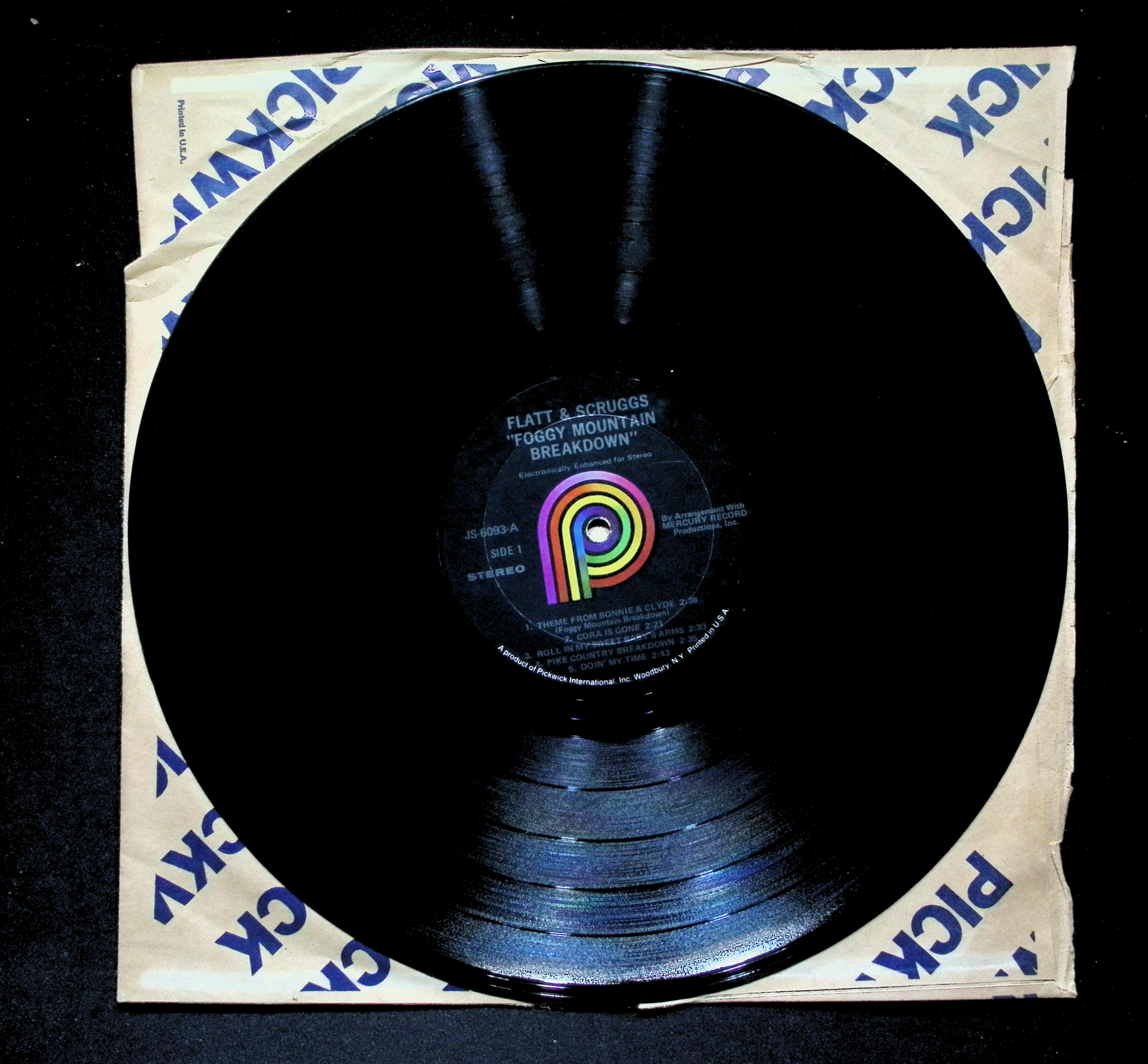 Flatt & Scruggs Foggy Mountain Breakdown LP Hilltop Bluegrass — image 5