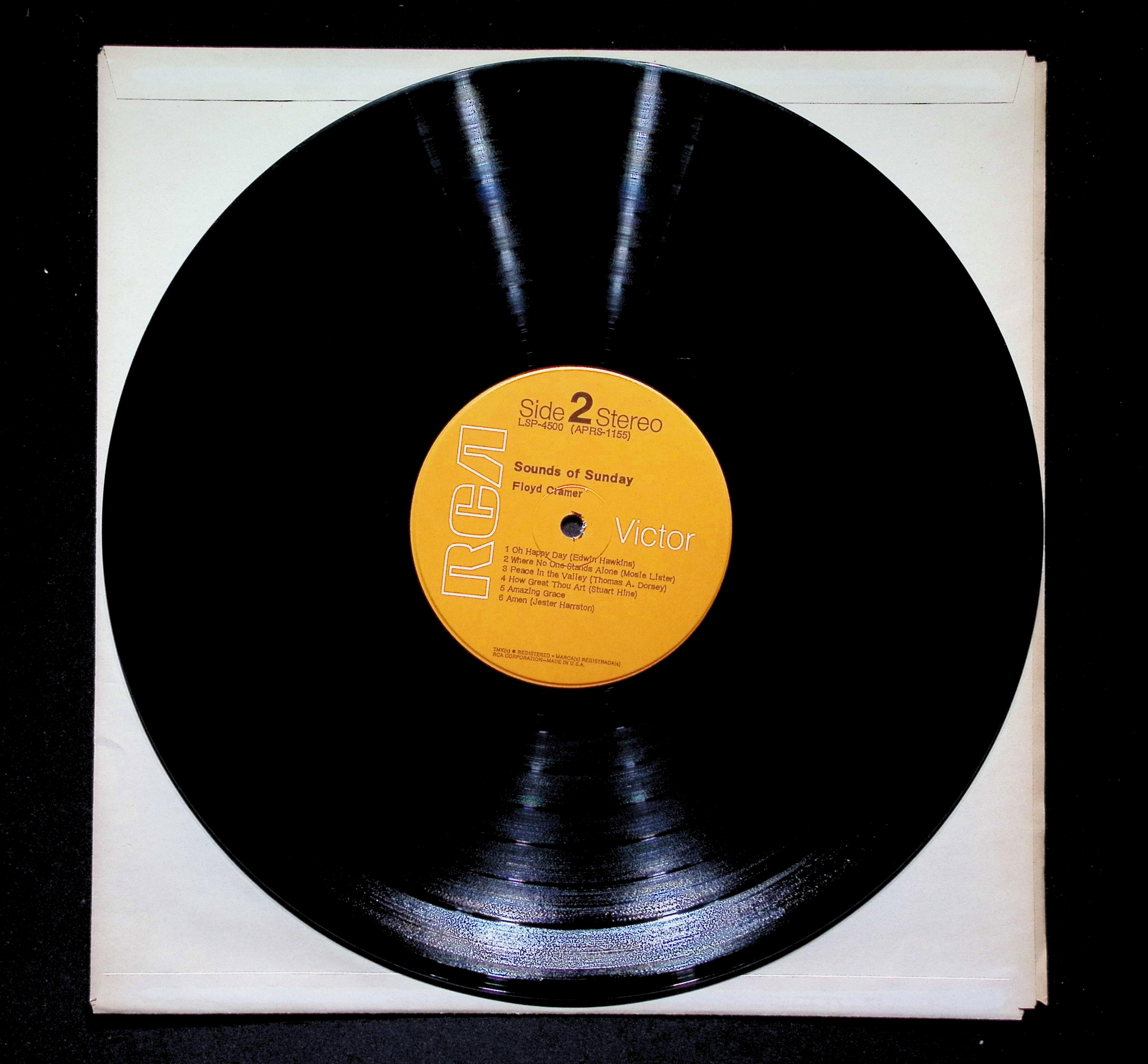 Floyd Cramer Sounds Of Sunday LP 1971 RCA Victor Folk — image 4