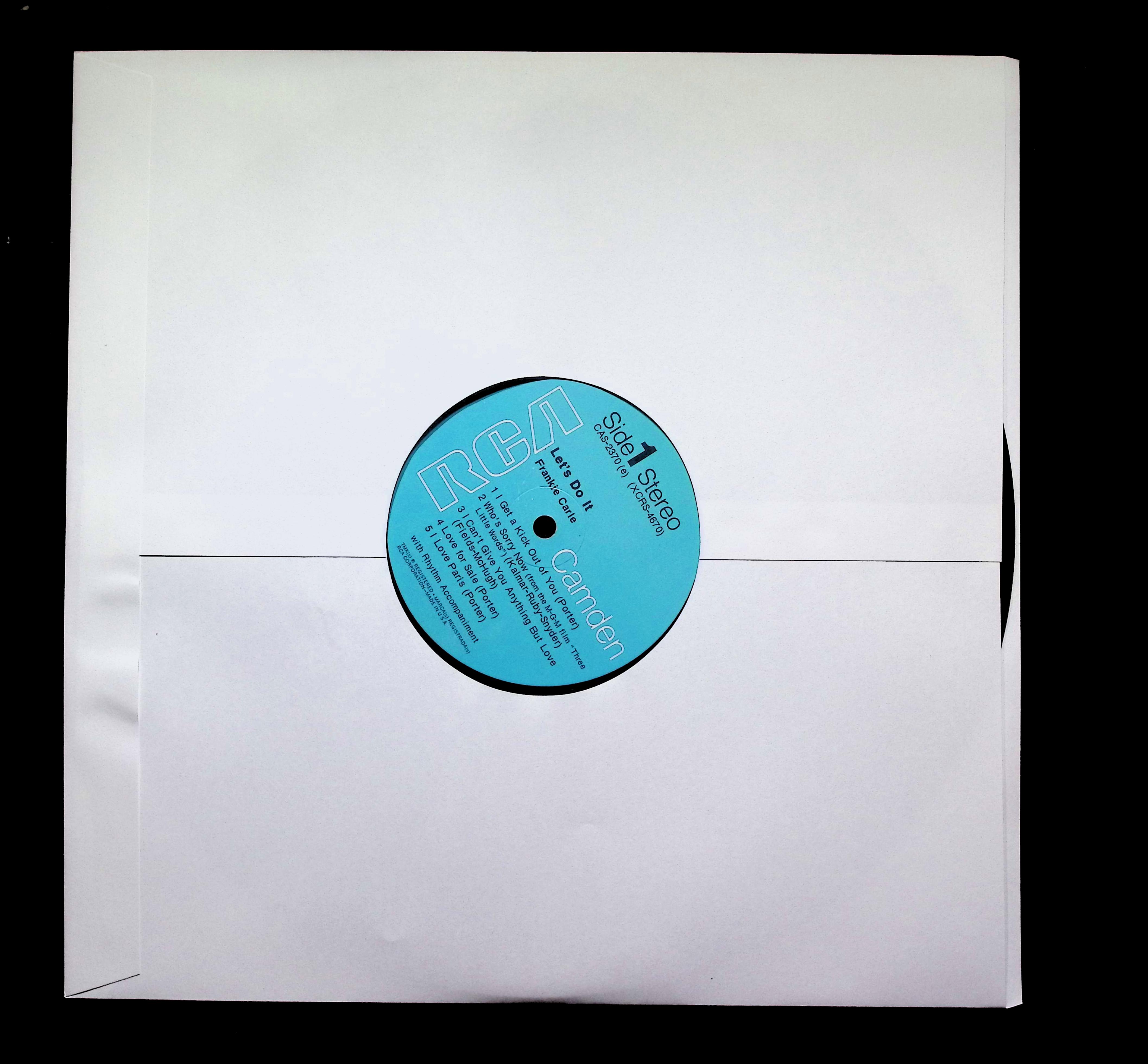 Frankie Carle Let's Do It LP 1969 RCA Camden Jazz — image 3