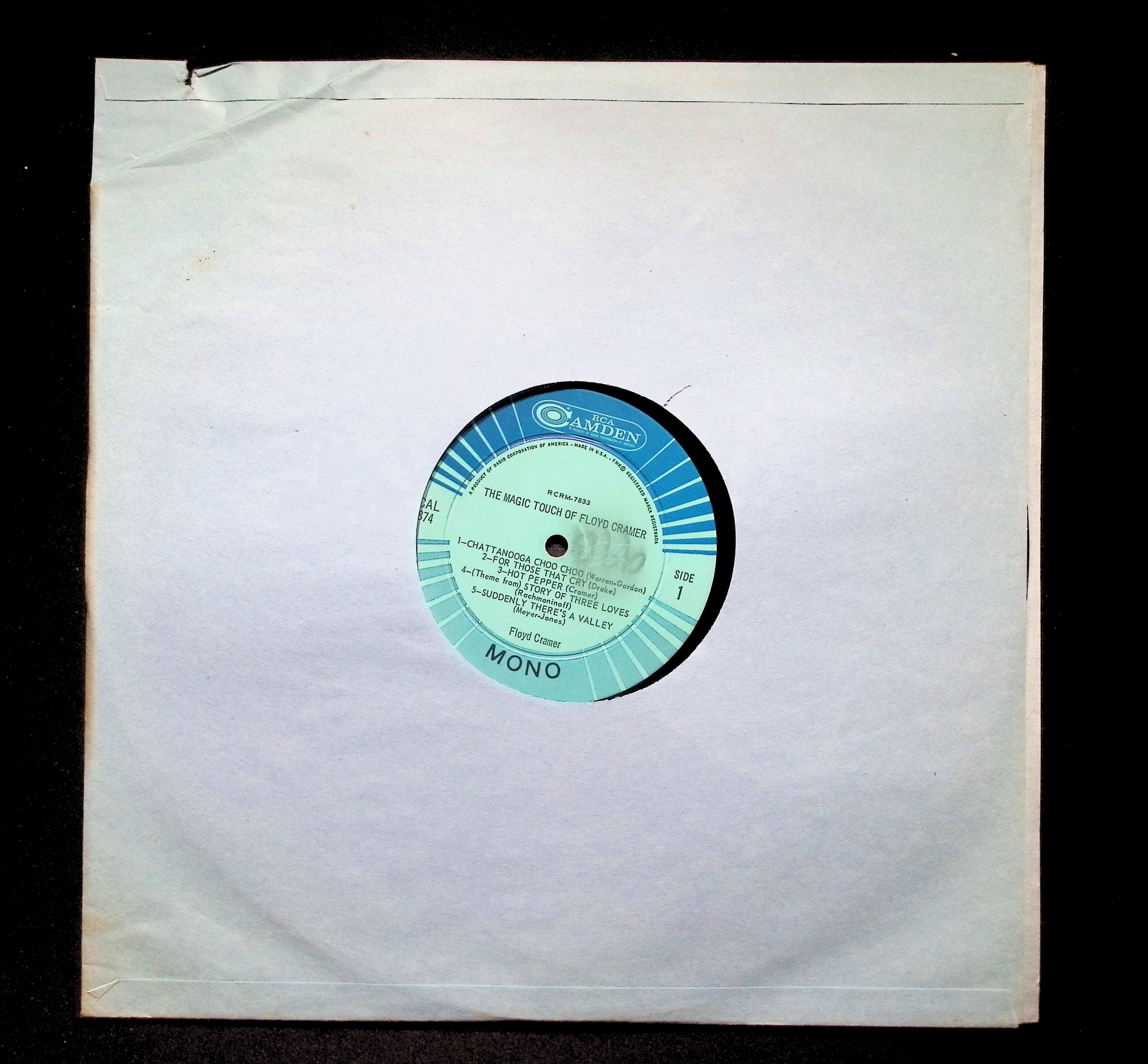 Floyd Cramer Magic Touch LP 1965 RCA Camden Jazz Easy Listening — image 3