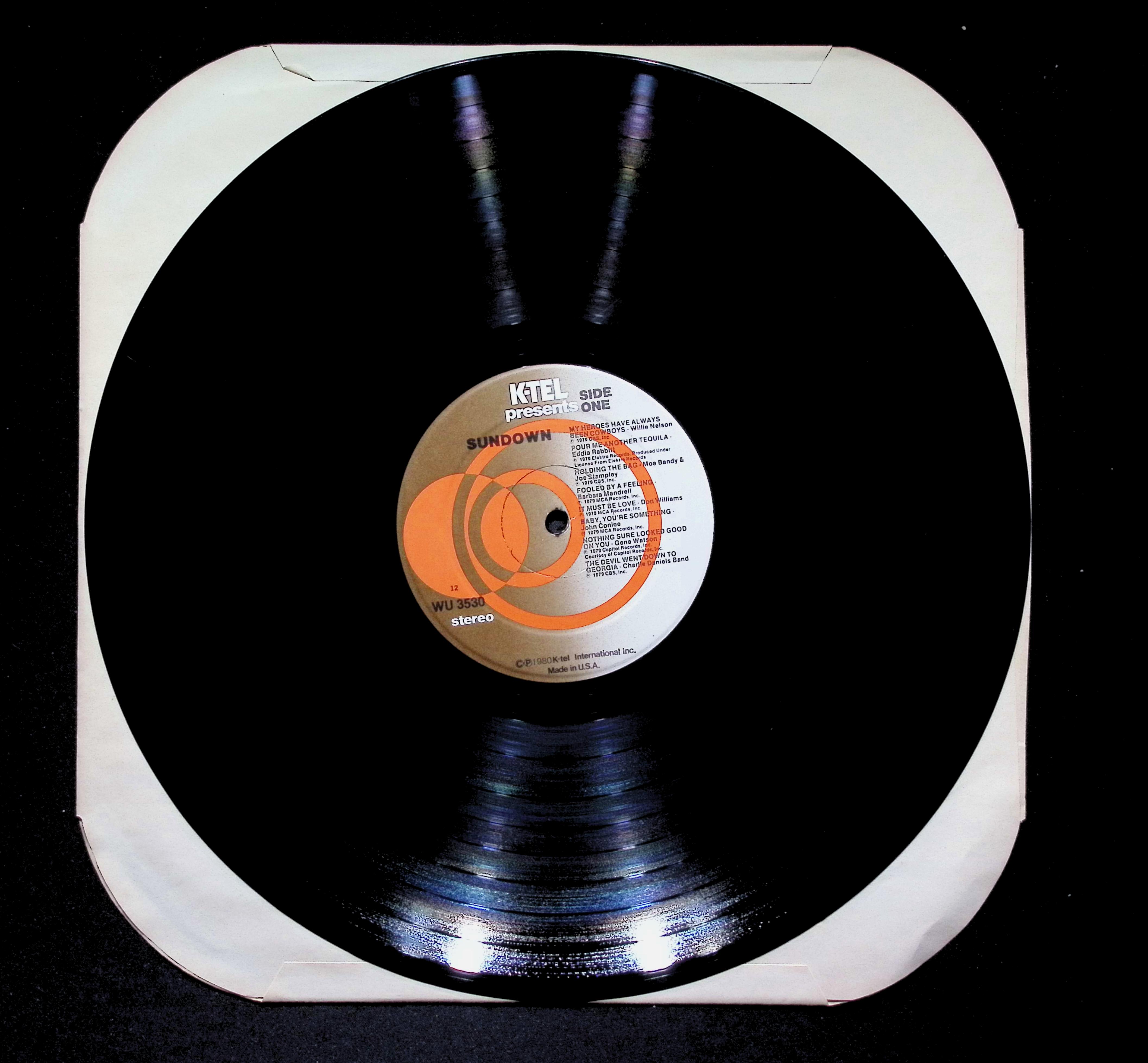 Various Sundown LP 1980 K-Tel Country — image 4