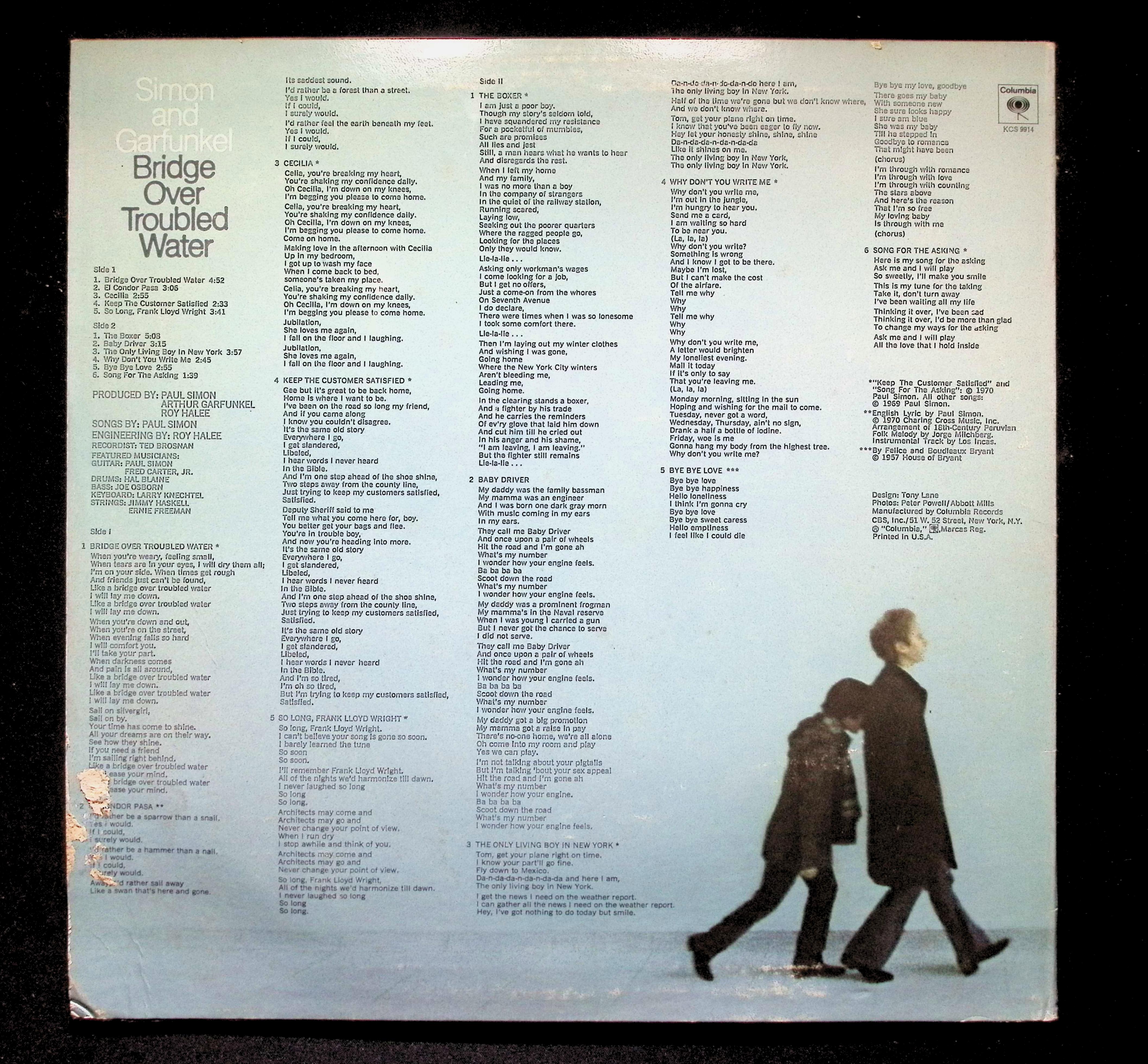 Simon & Garfunkel Bridge Over Troubled Water LP 1970 CBS Rock — image 2