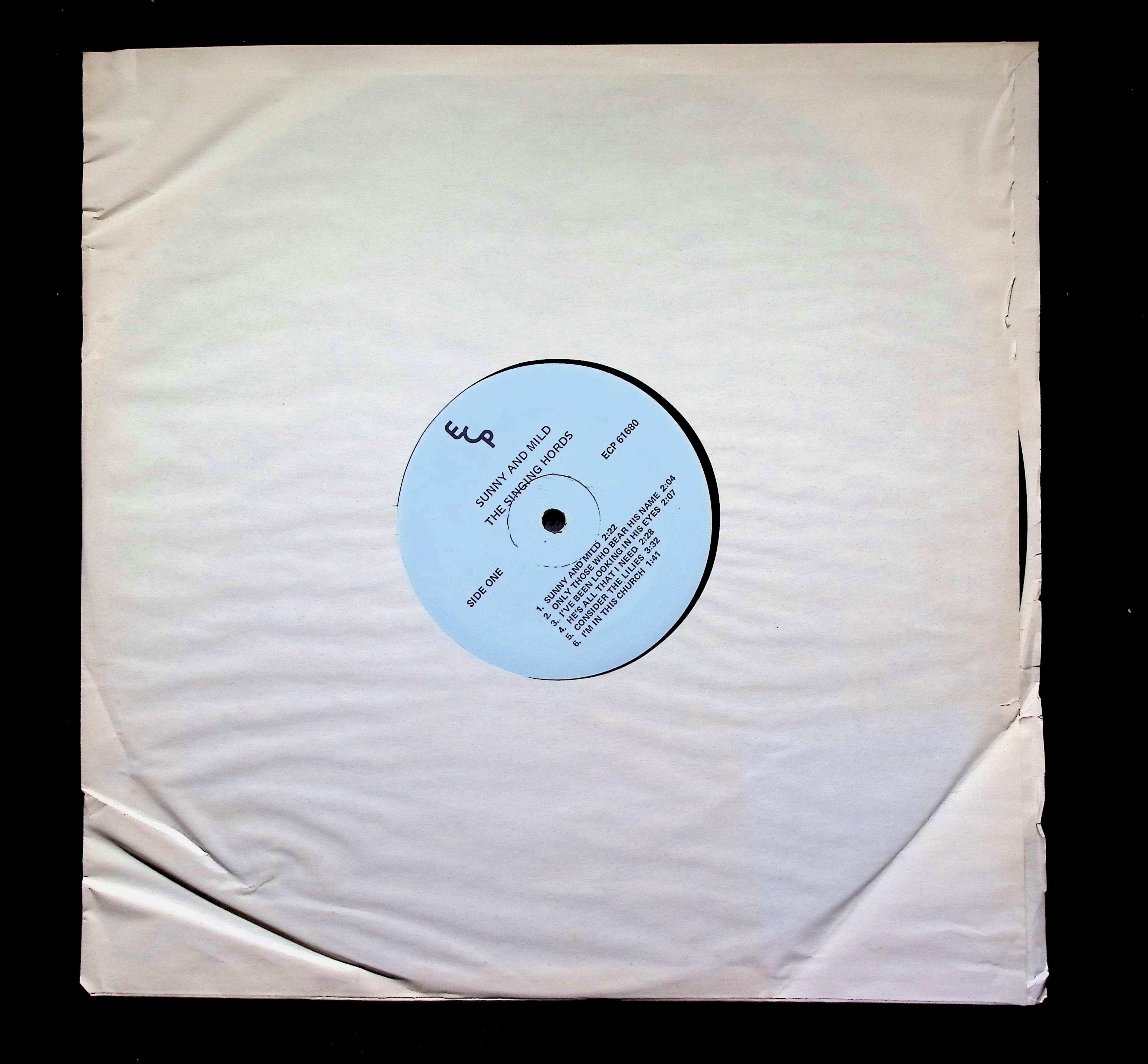 The Singing Hords Sunny & Mild LP Unknown ECP Gospel — image 3
