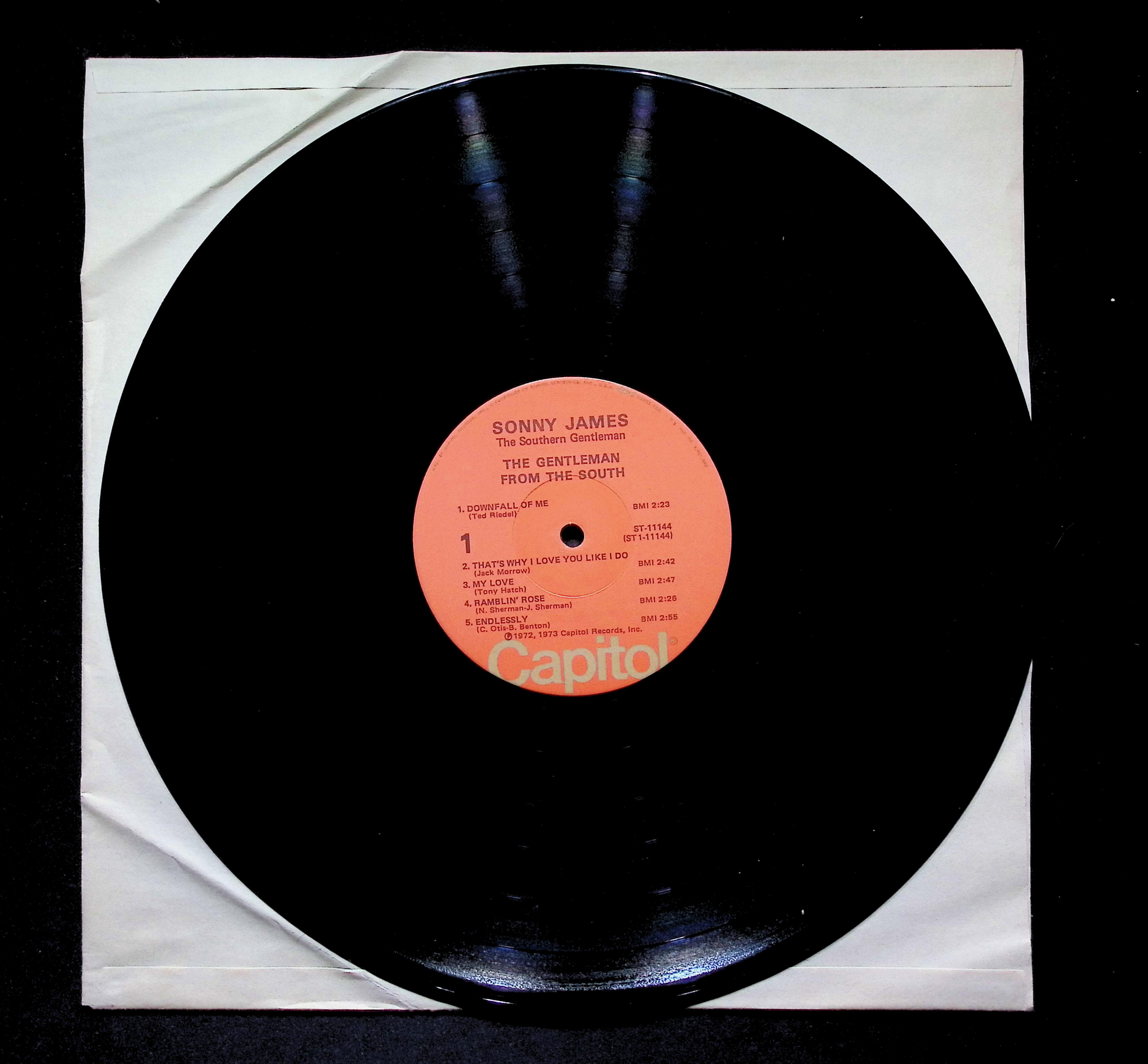 Sonny James Gentleman From The South LP 1973 Capitol Country — image 5