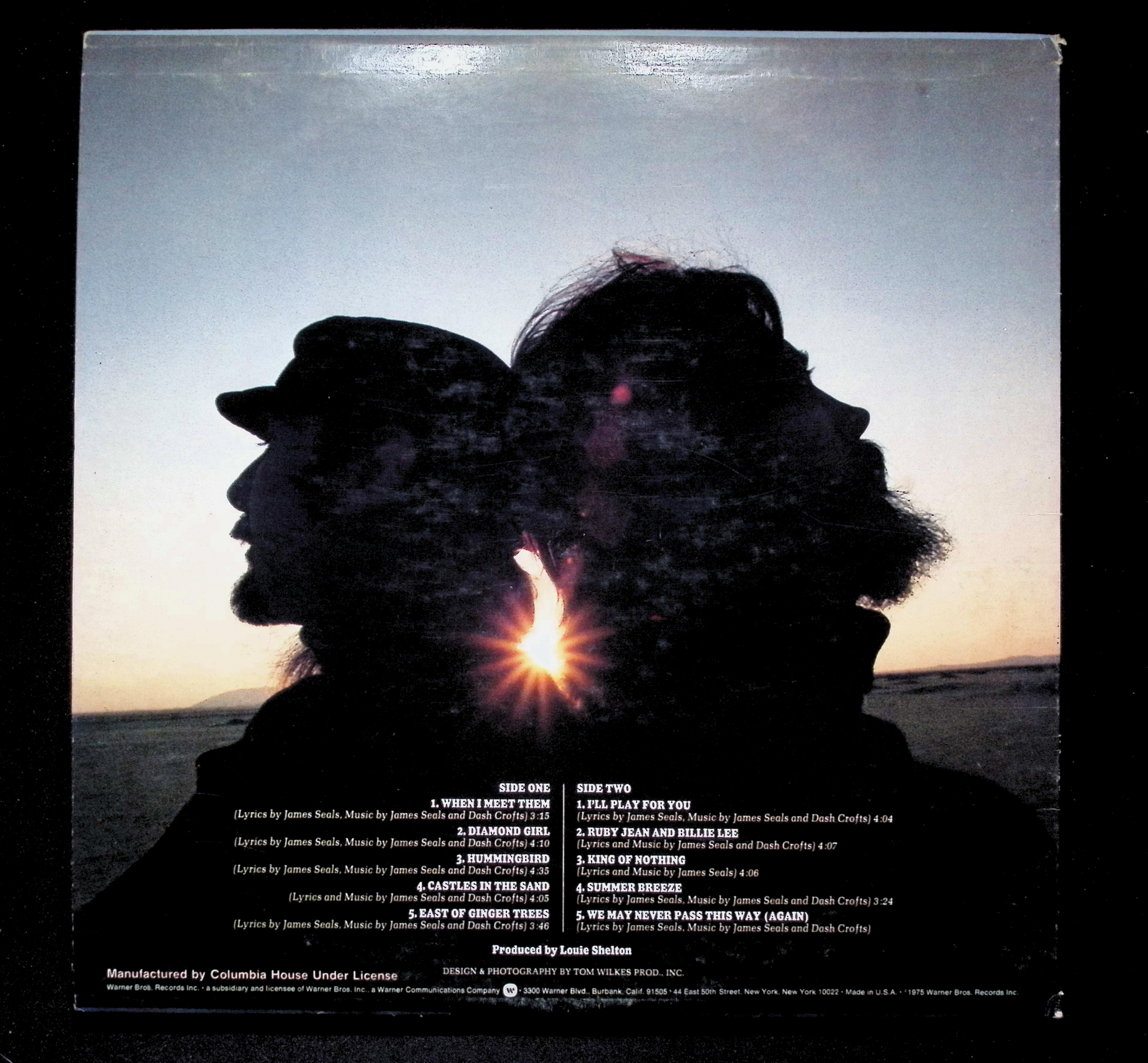 Seals & Crofts Greatest Hits LP Warner 1970s Rock — image 2