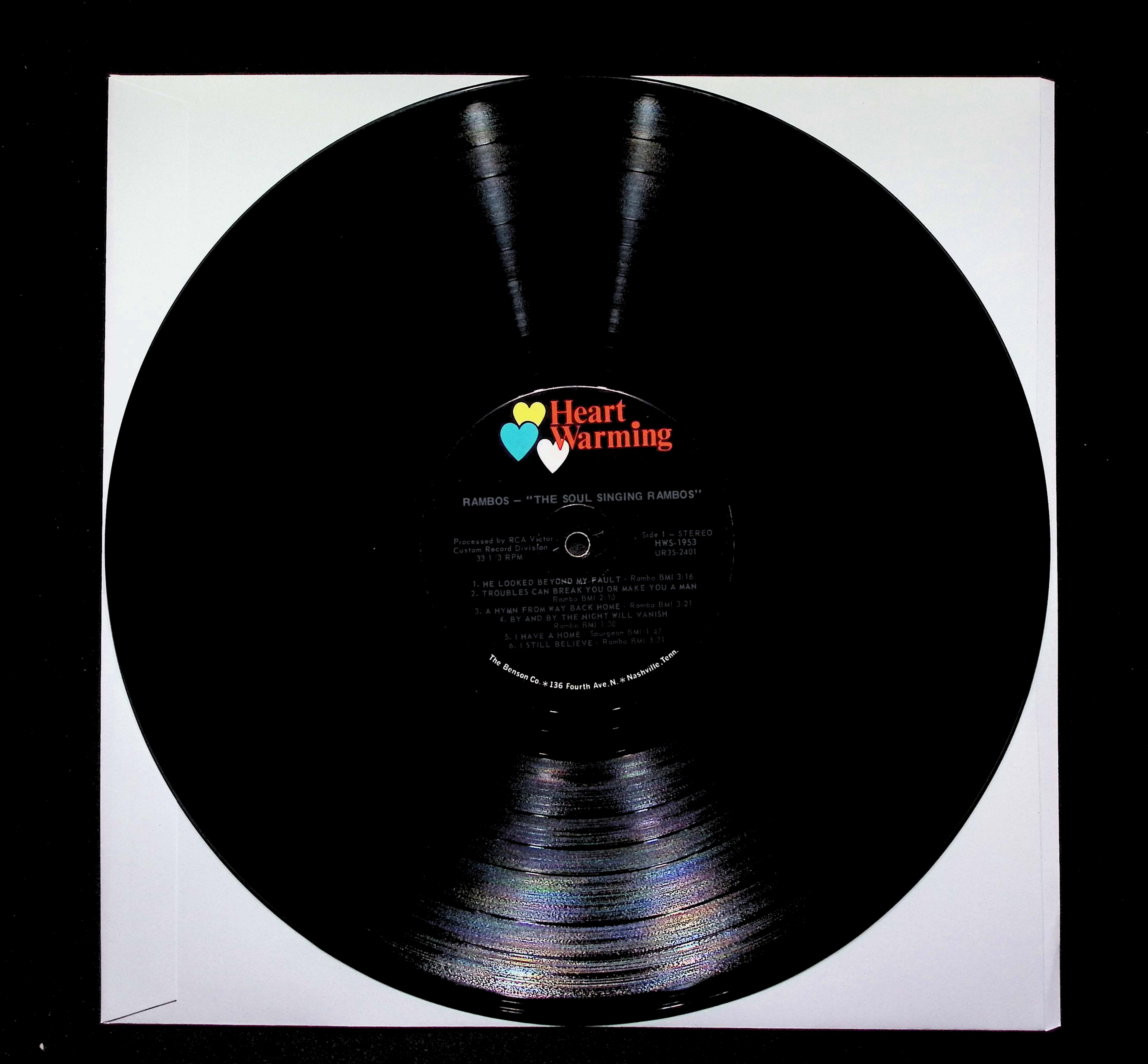 The Rambos Soul Singing Rambos LP 1967 Heart Warming Gospel — image 4