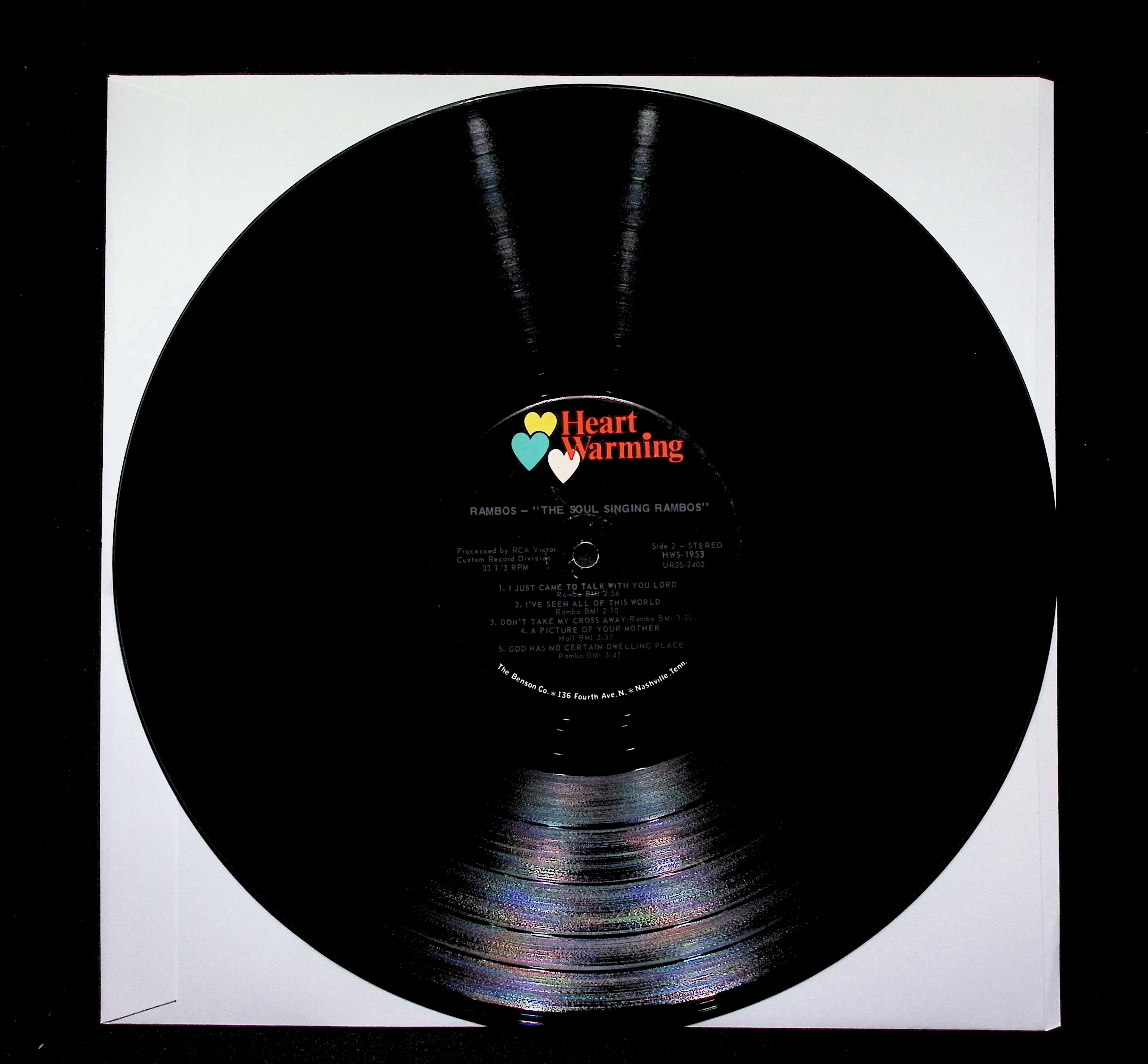 The Rambos Soul Singing Rambos LP 1967 Heart Warming Gospel — image 5