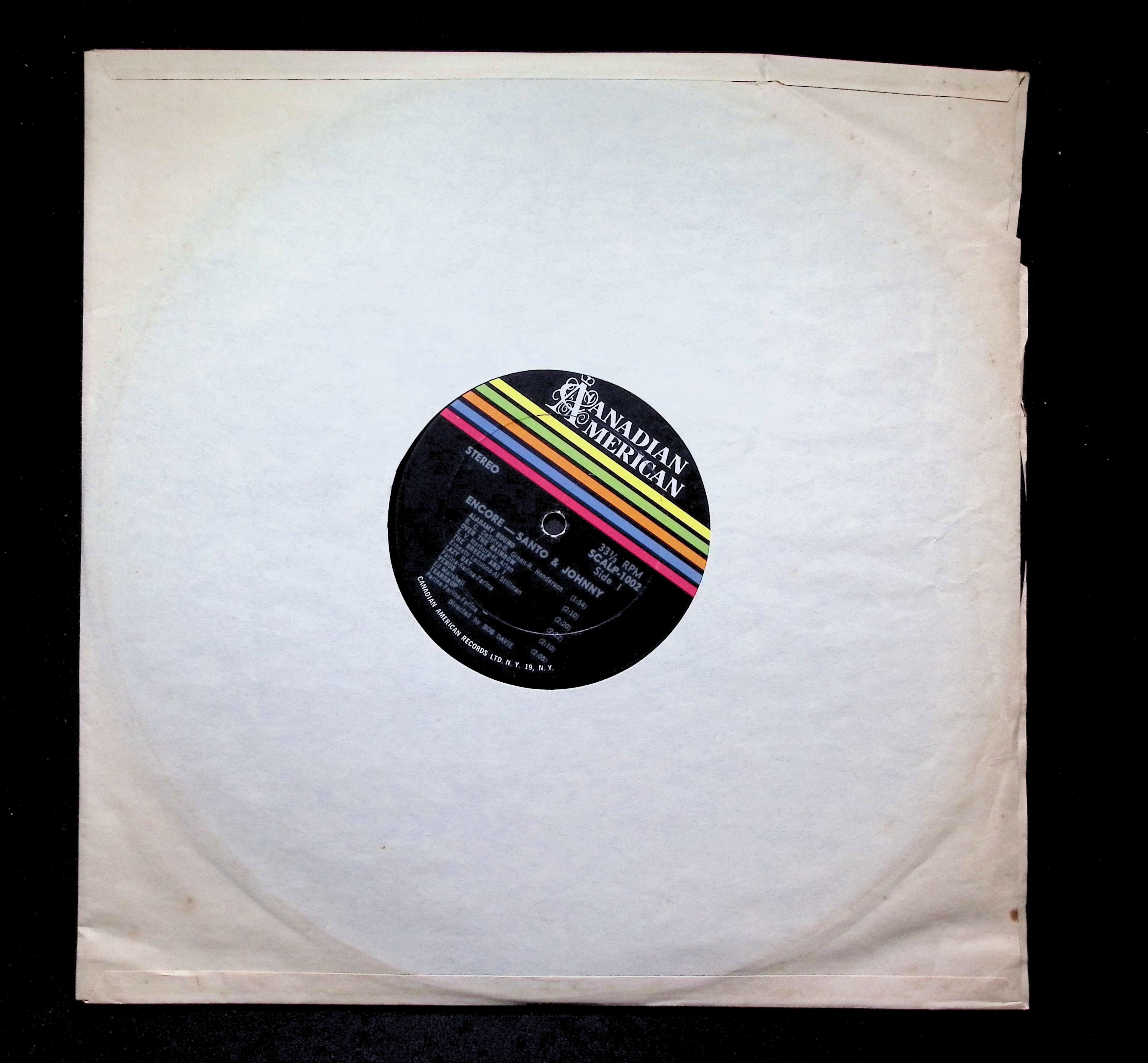 Santo & Johnny Encore LP 0 Canadian American Rock — image 3