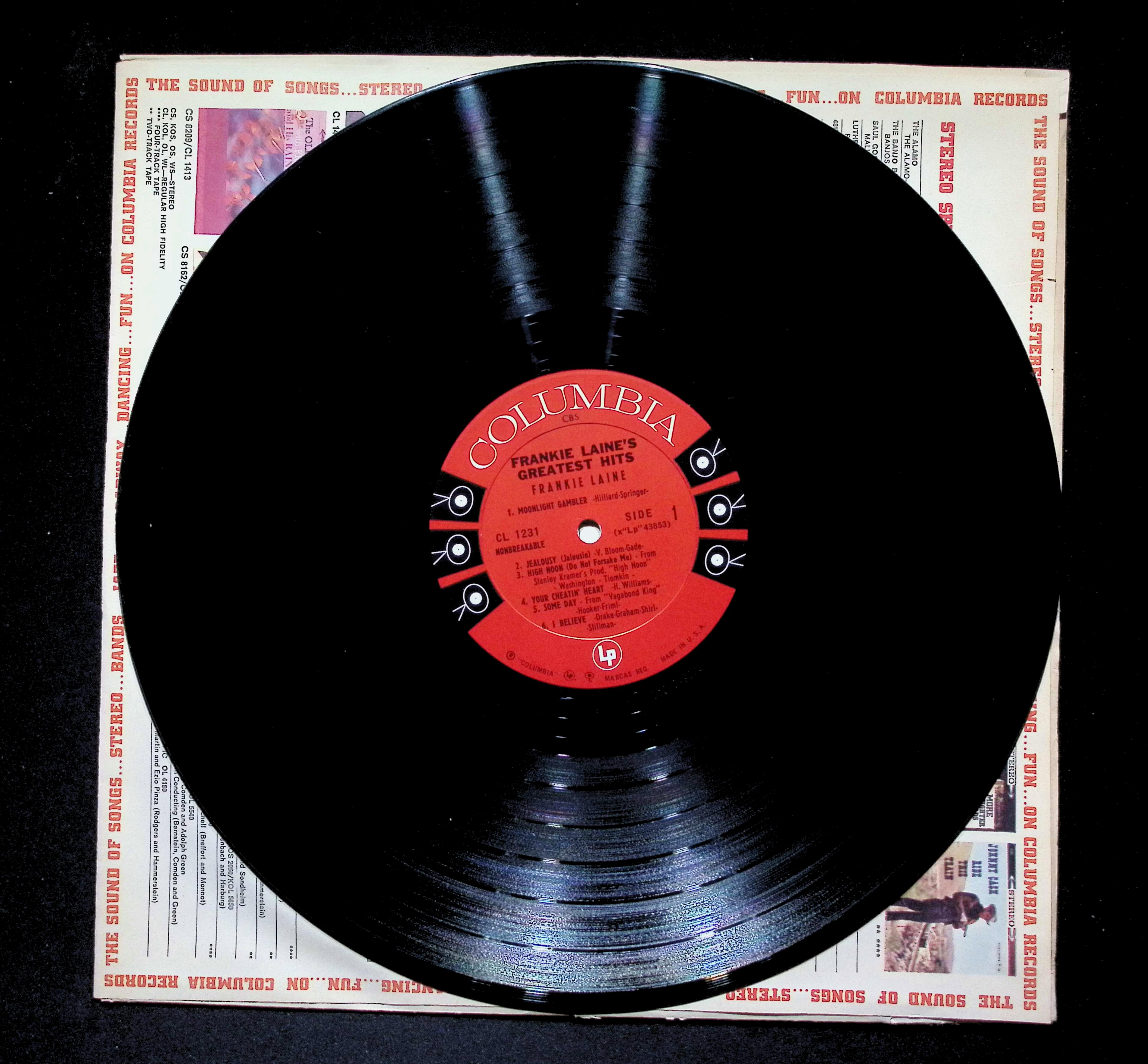 Frankie Laine Greatest Hits LP 1958 Columbia Rock — image 5