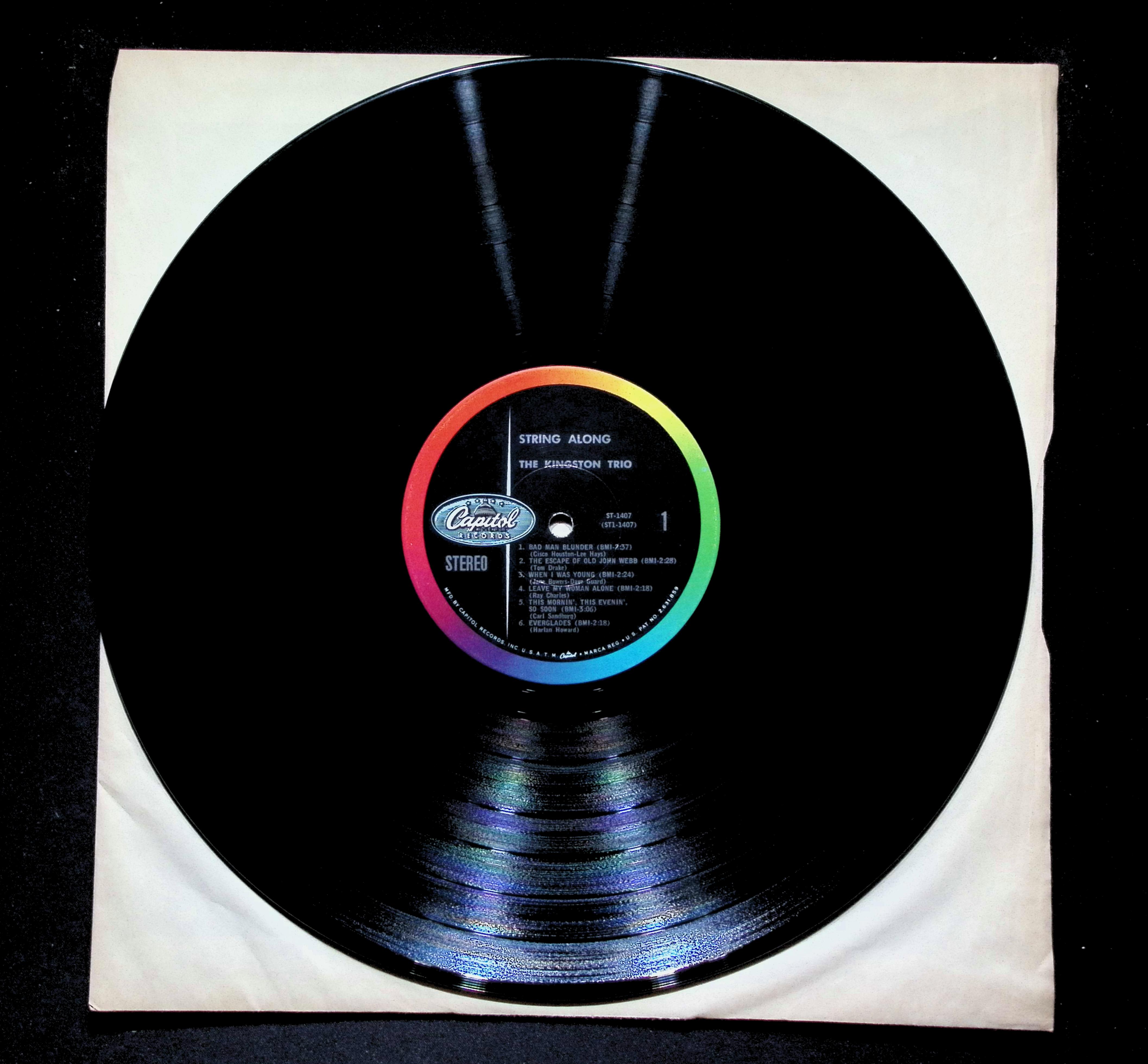 Kingston Trio String Along LP 1960 Capitol Folk — image 5