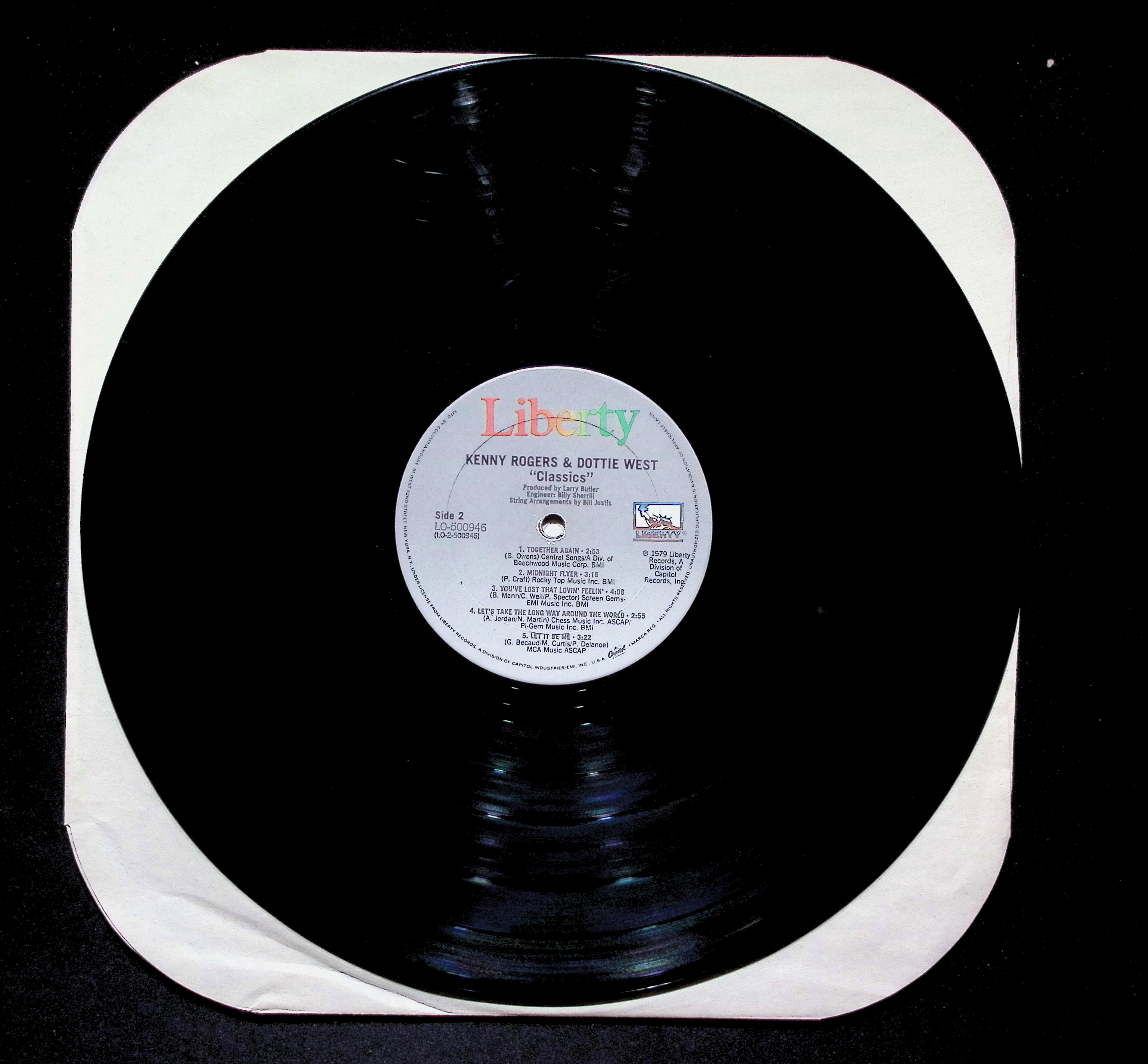 Kenny Rogers & Dottie West Classics LP Liberty Country — image 5