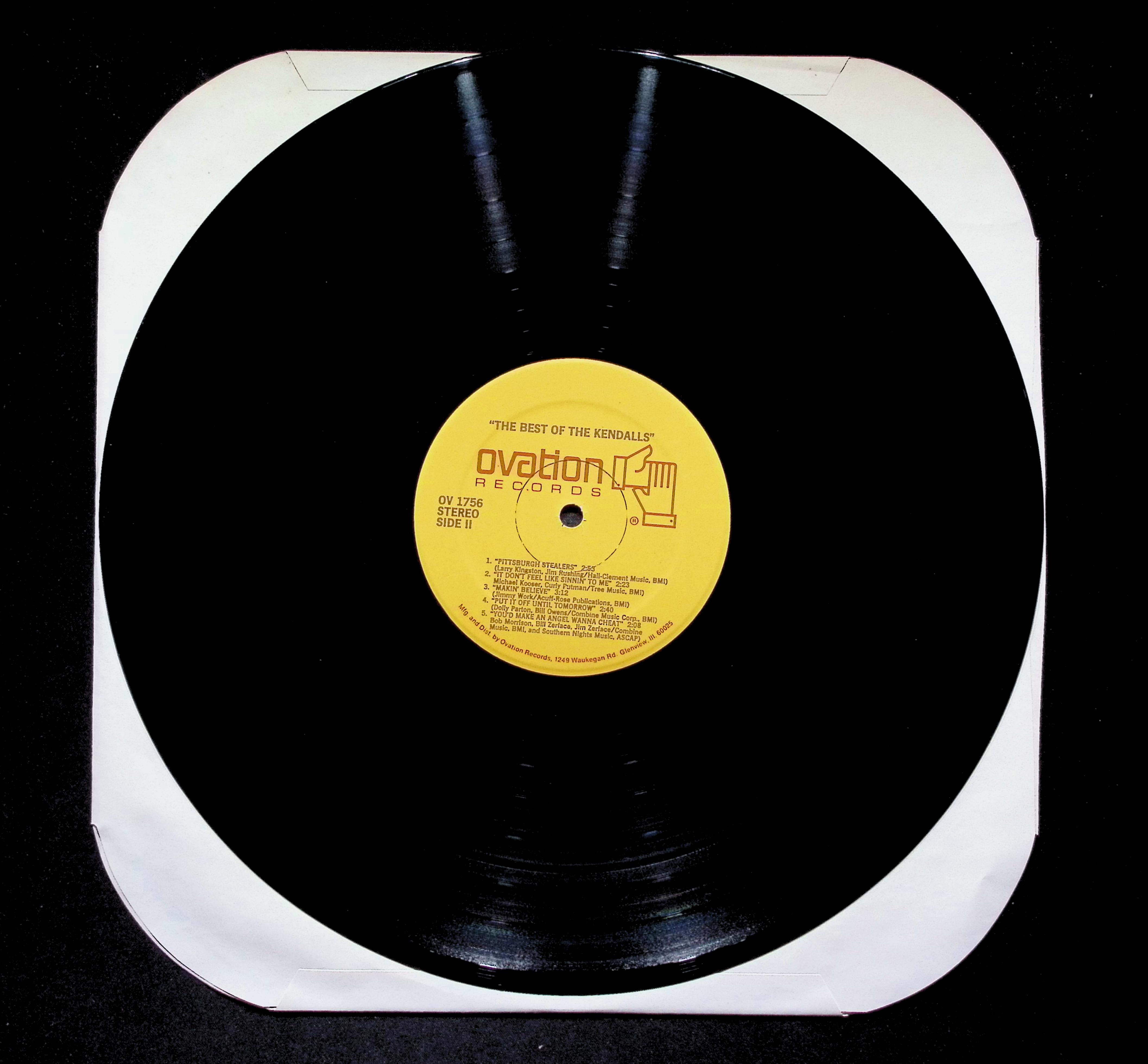 The Kendalls Best Of LP 1980 Ovation Country Compilation — image 5