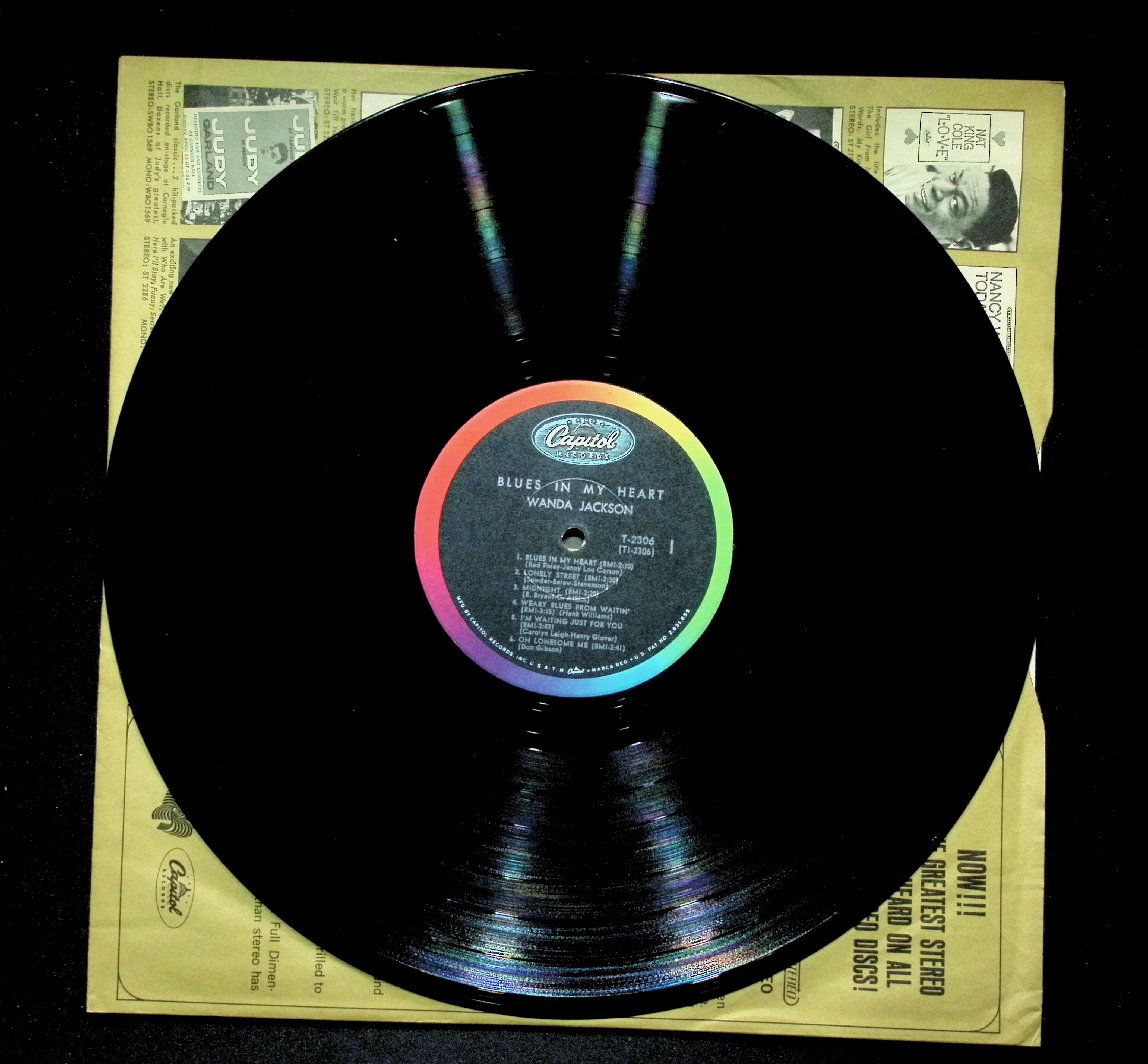 Wanda Jackson Blues In My Heart LP 1965 Capitol Country — image 4