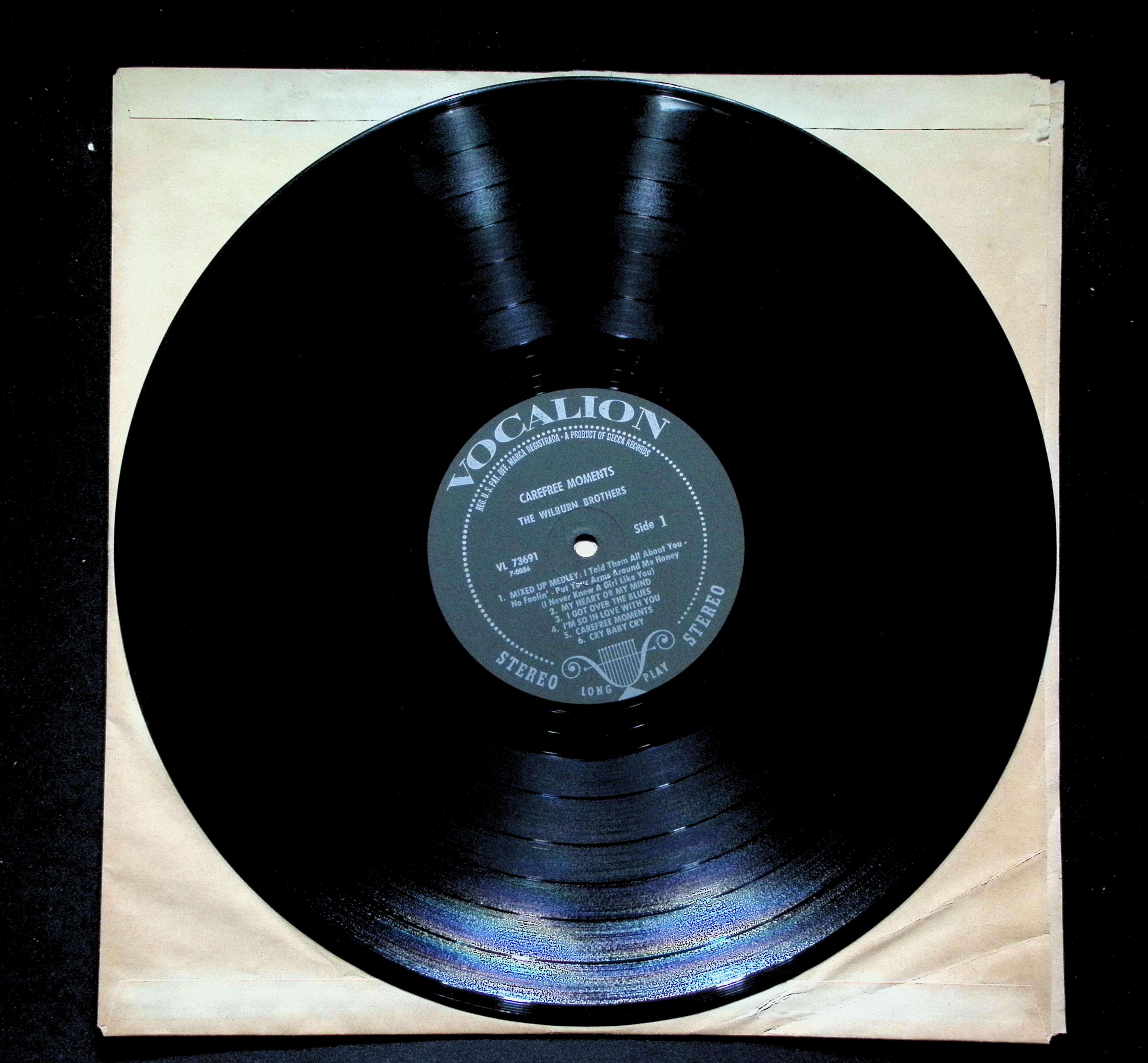 The Wilburn Brothers Carefree Moments LP 1962 Vocalion Folk — image 4