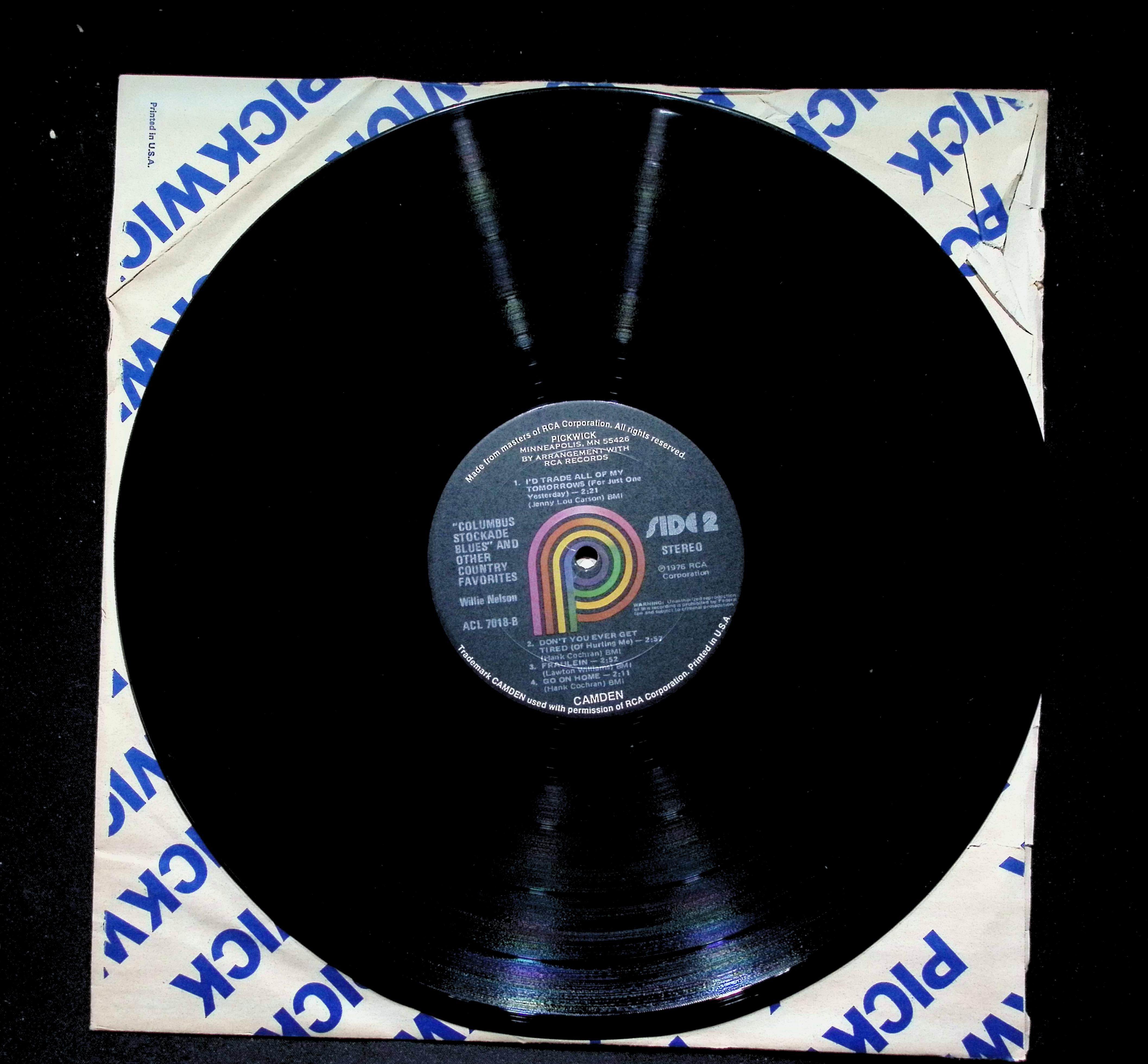Willie Nelson Columbus Stockade LP 1979 Pickwick Country — image 5