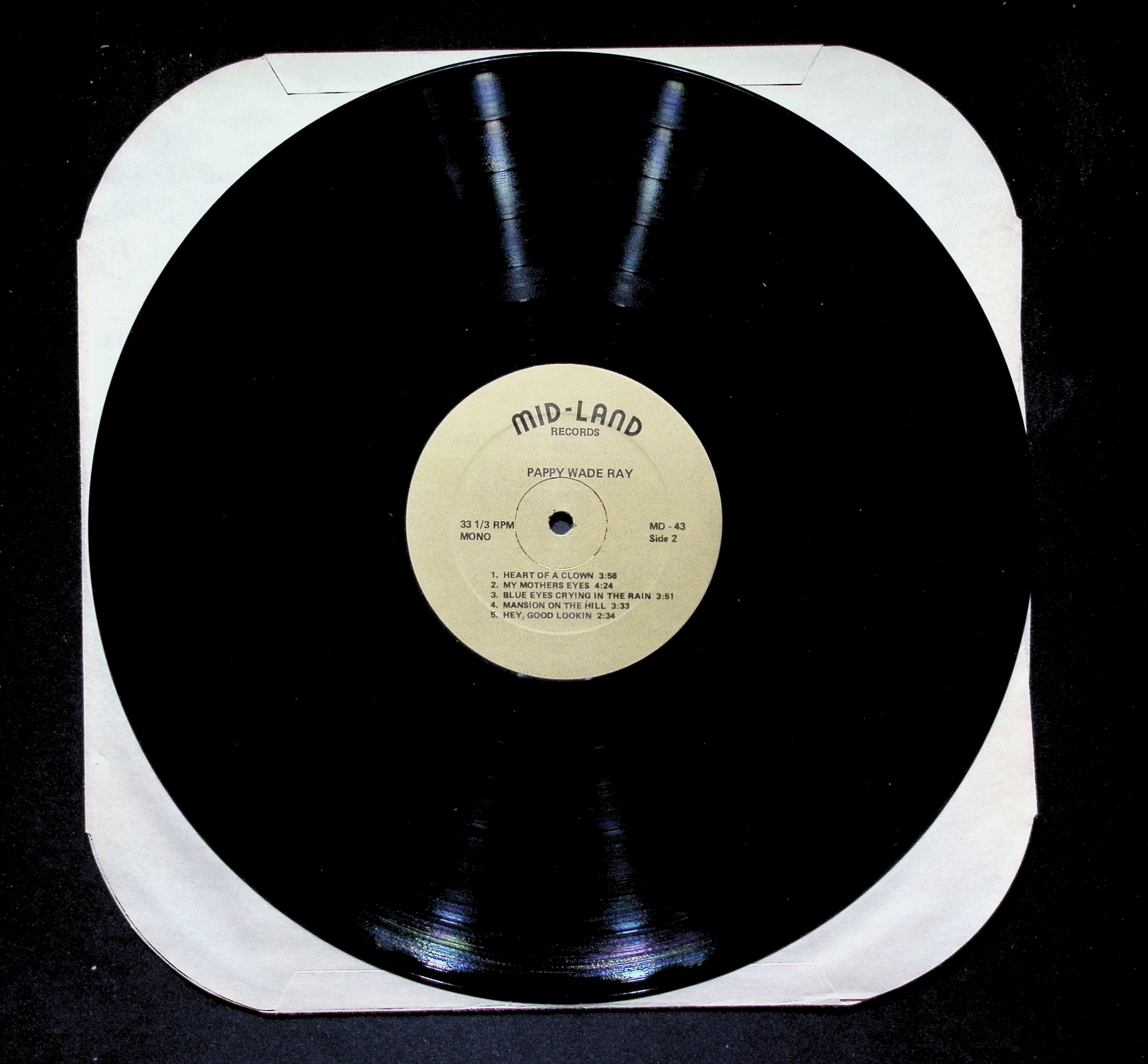 Wade Ray "Pappy" LP 1982 Mid-Land Records Country — image 5