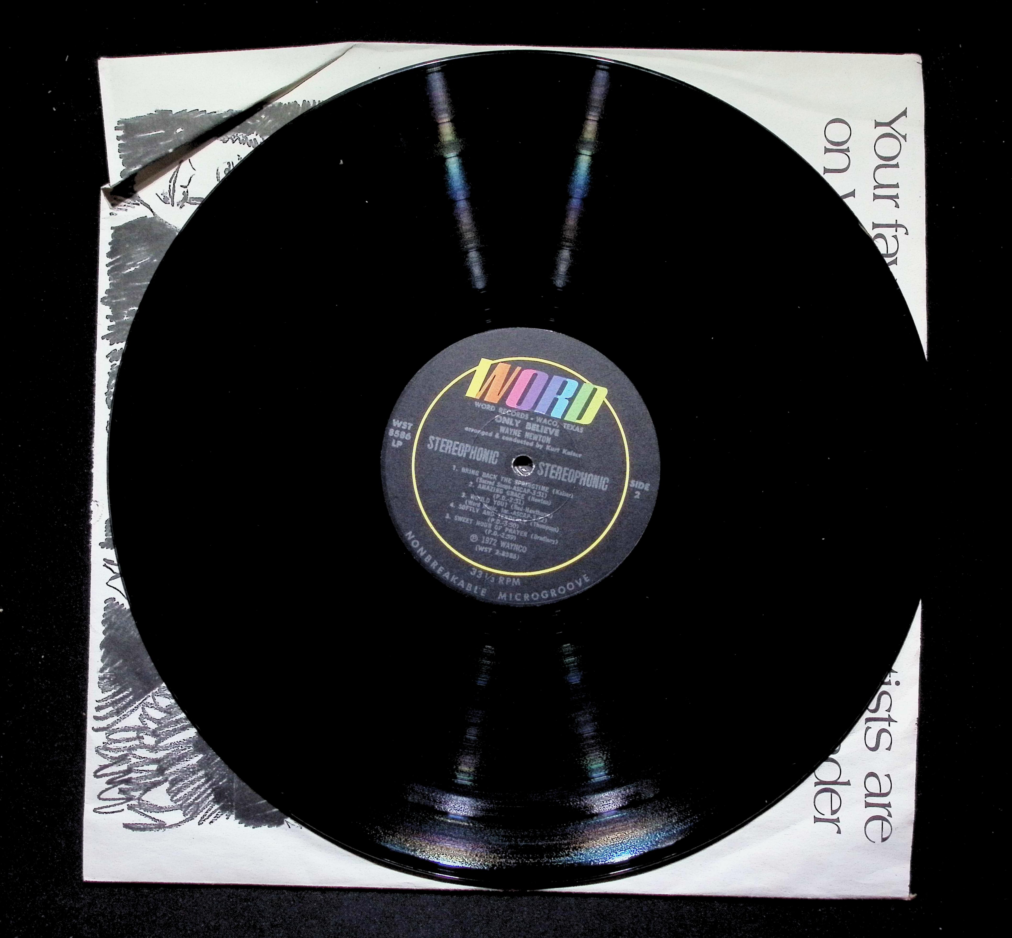 Wayne Newton Only Believe LP 1972 Word Gospel — image 4