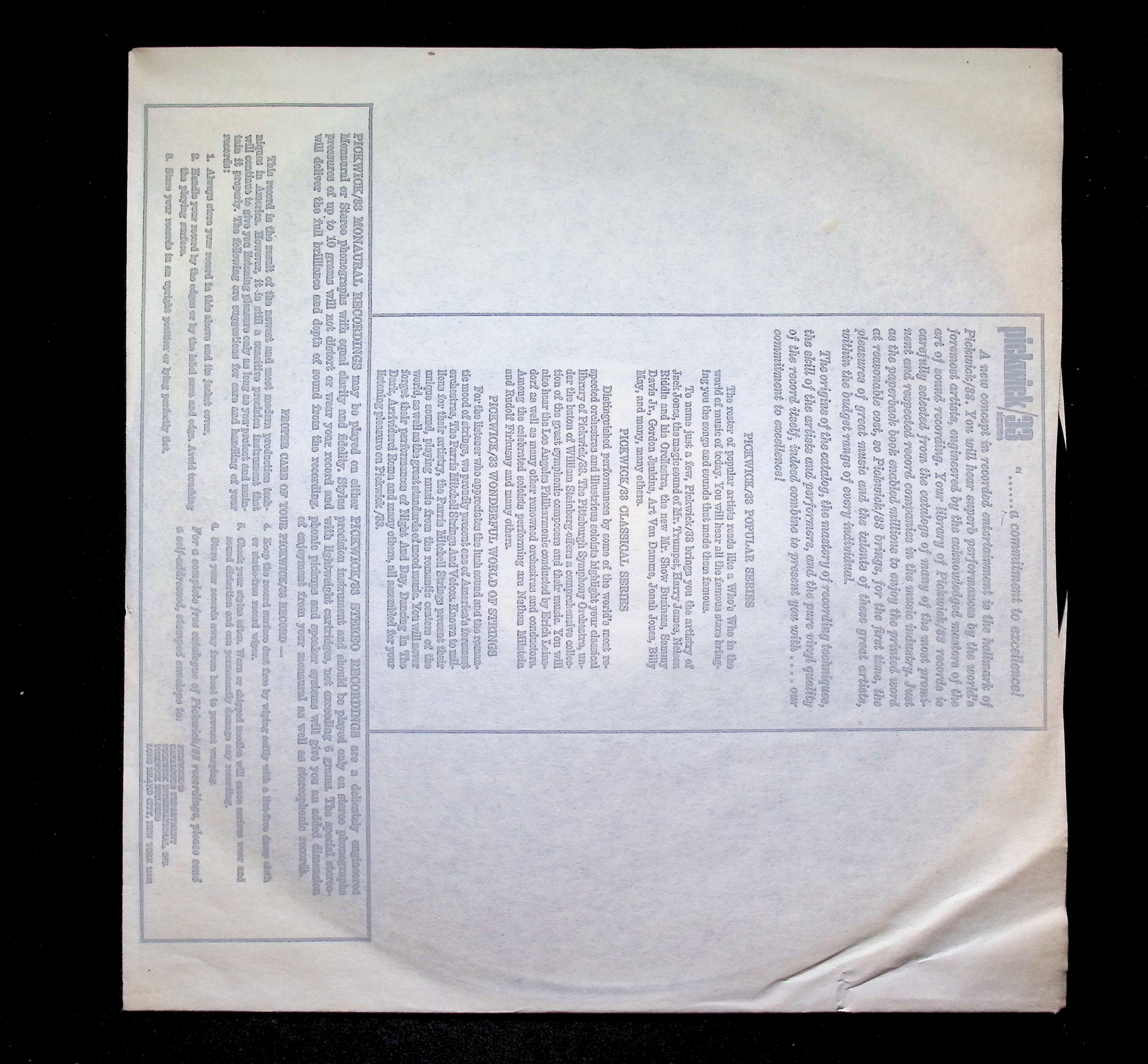 Pat Boone Canadian Sunset LP 1967 Pickwick Pop Rock — image 3