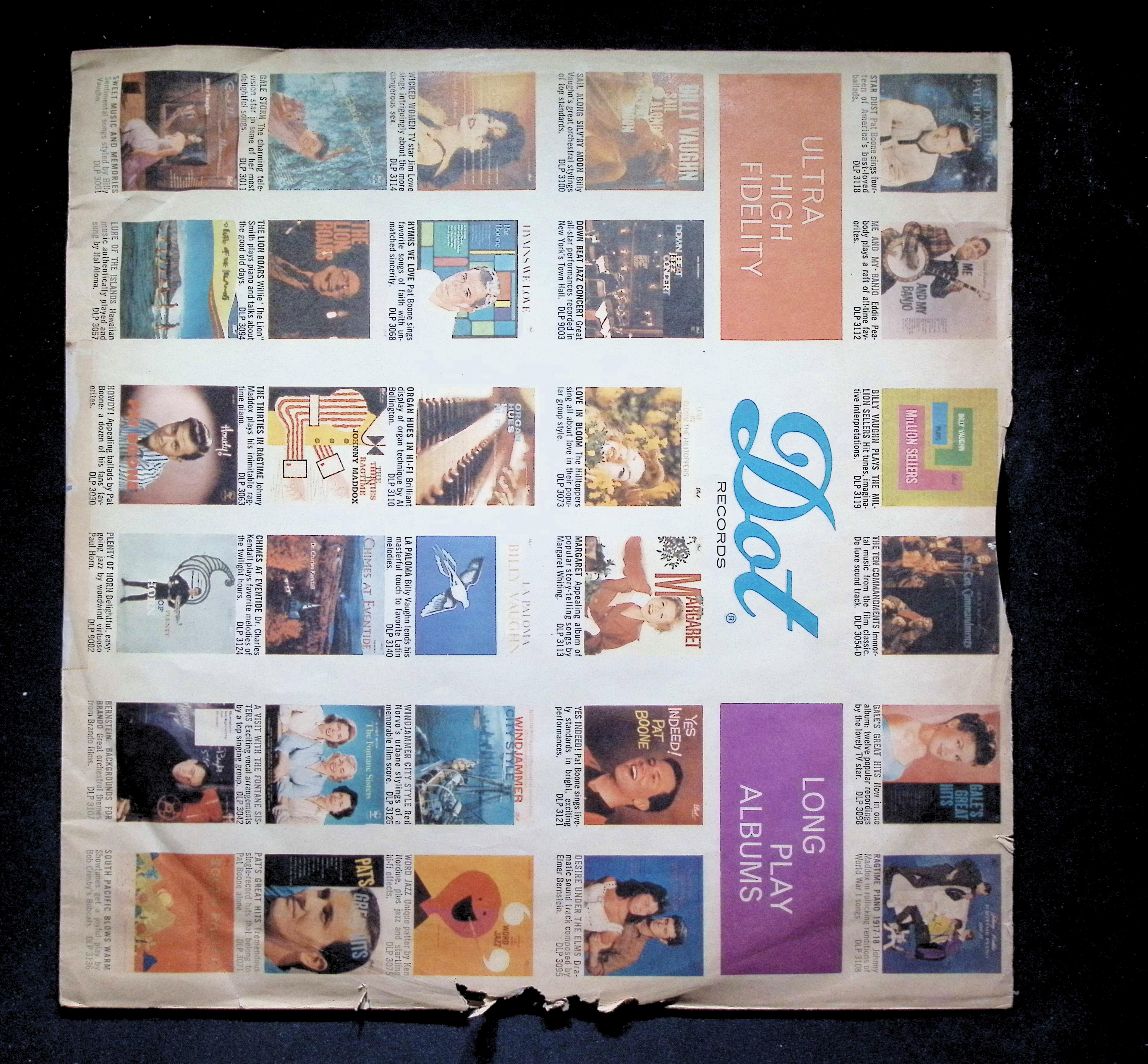 Pat Boone My 10th Anniversary LP 1965 Dot Records Pop Vocal — image 3