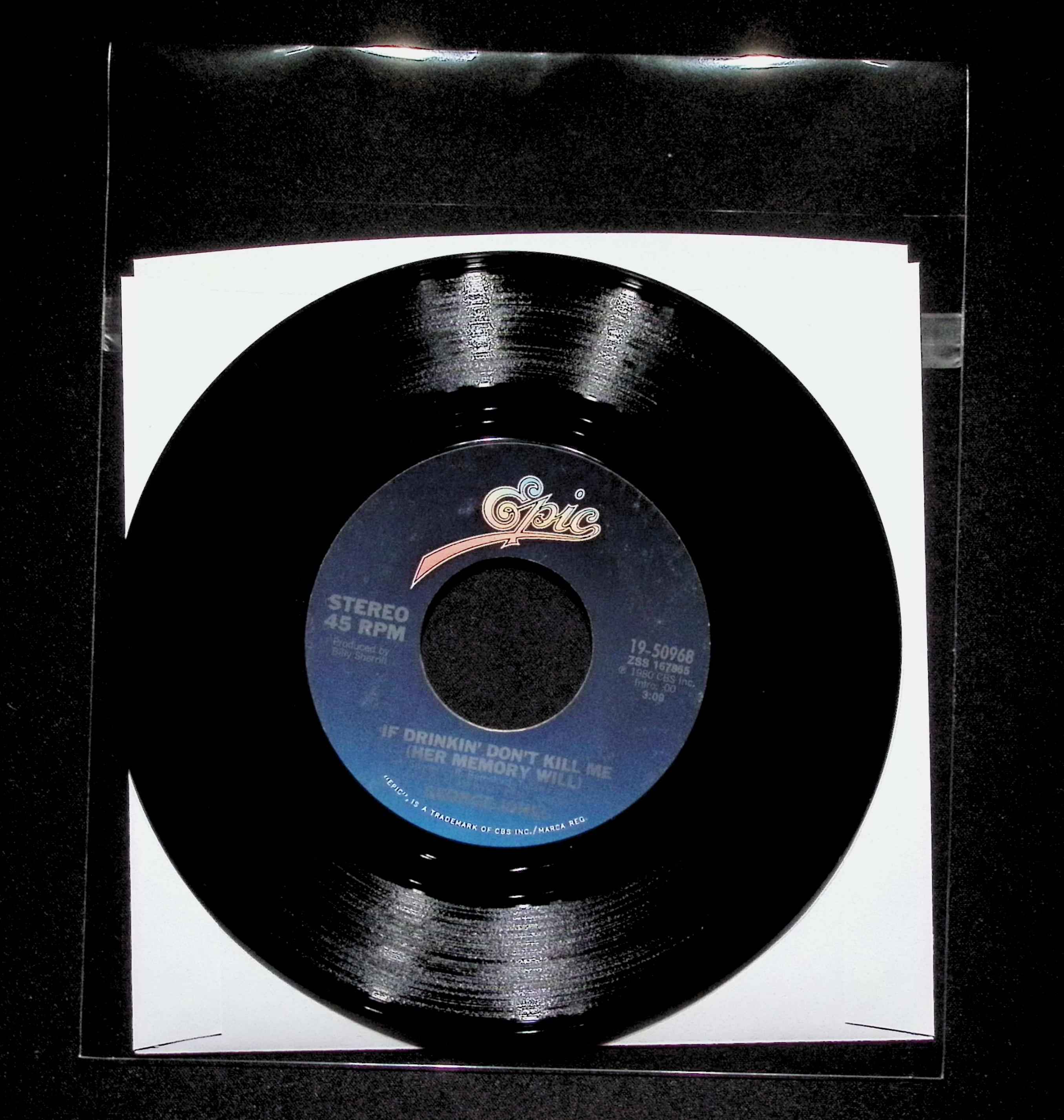 George Jones Brother to the Blues 1980 Epic 19-50968 Country Vinyl 45 RPM 7" — image 3