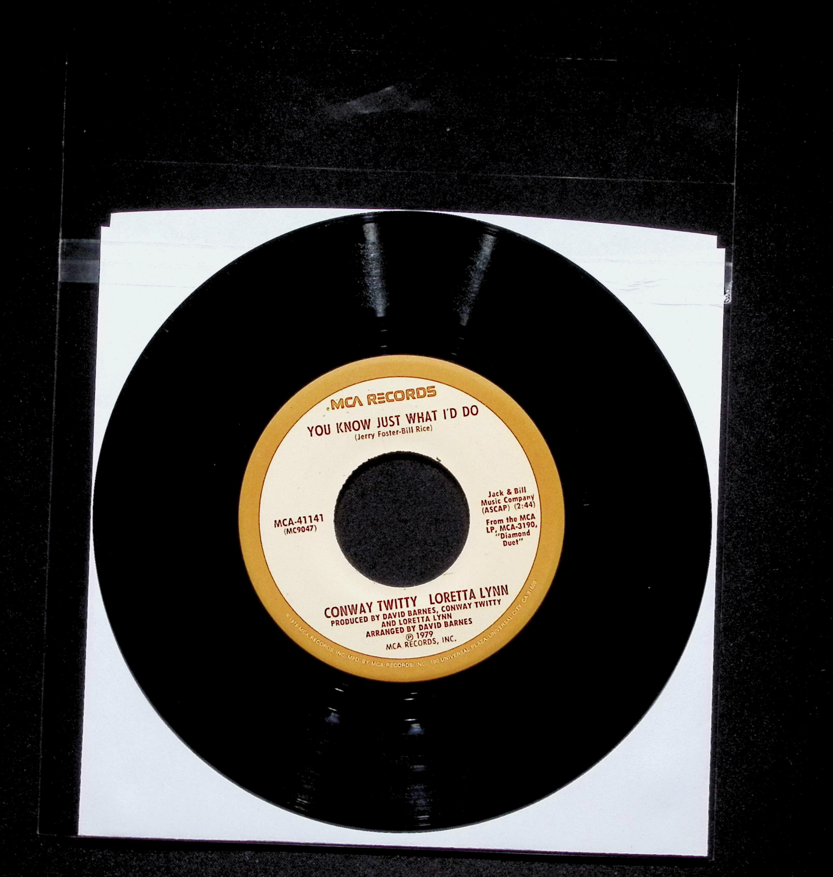Conway Twitty You Know Just What I'd Do7" 45 RPM Single — image 2