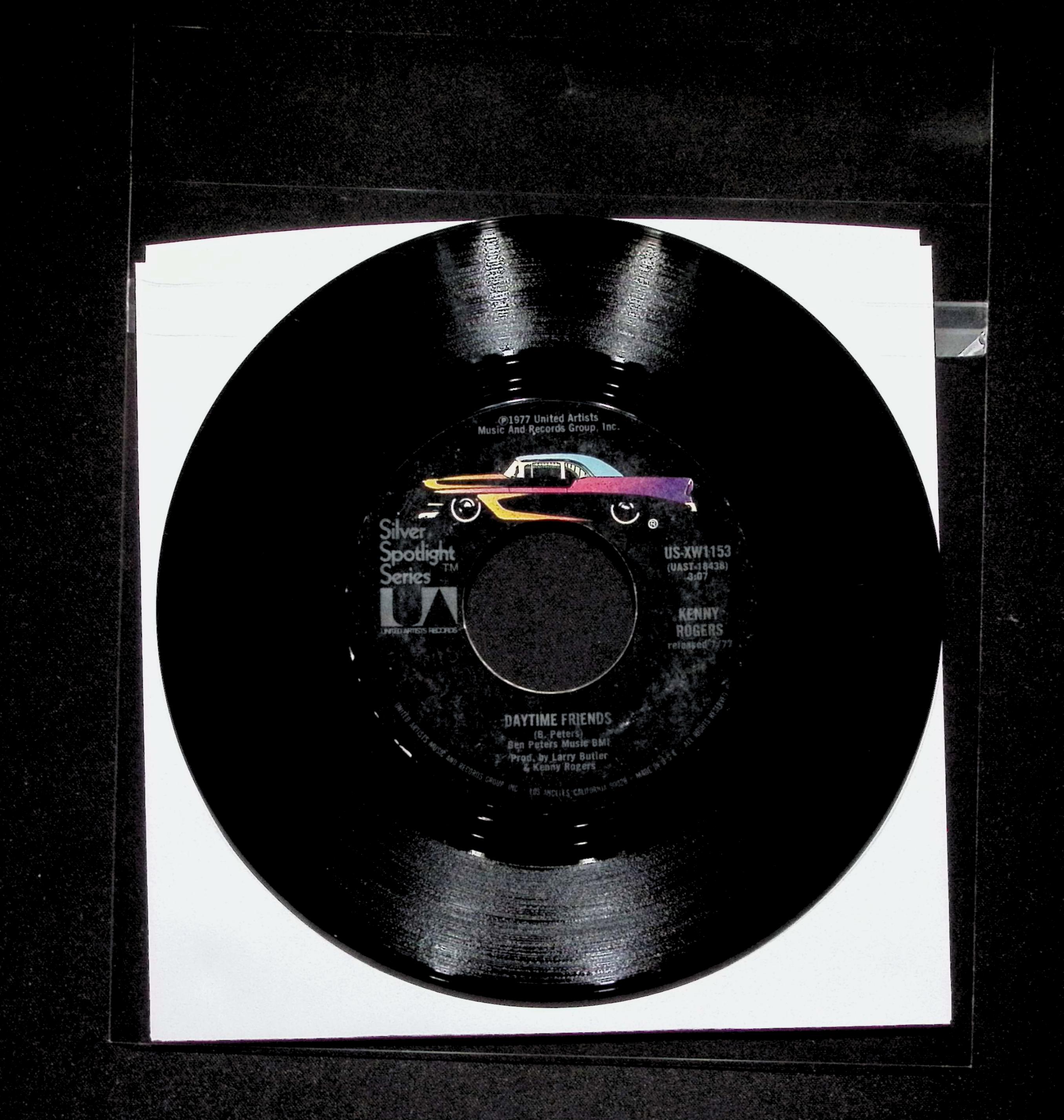 Kenny Rogers Daytime Friends 1977 United Artists US-XW1153 Country Vinyl 45 RPM — image 2