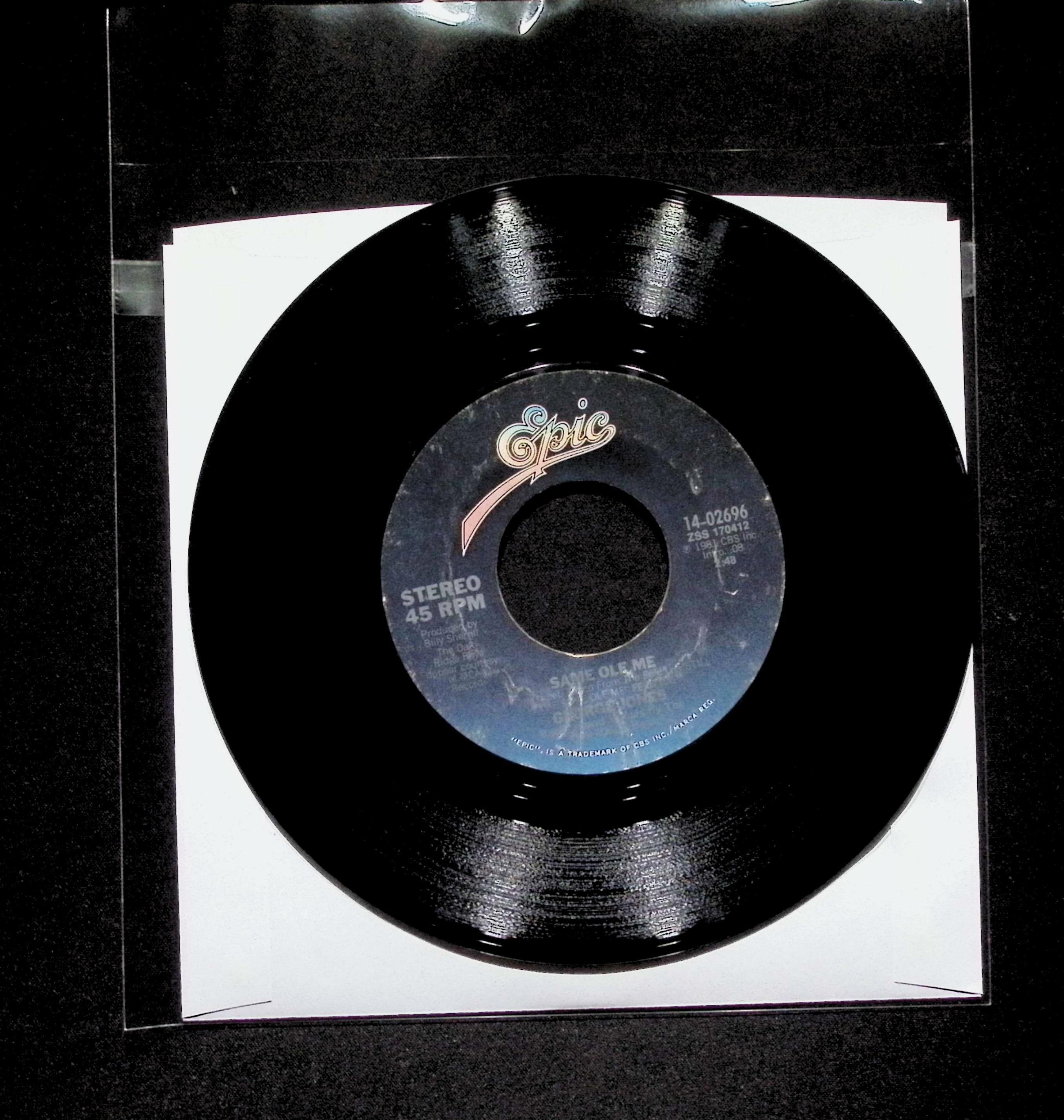 George Jones Same Ole Me 7" 1981 US — image 3