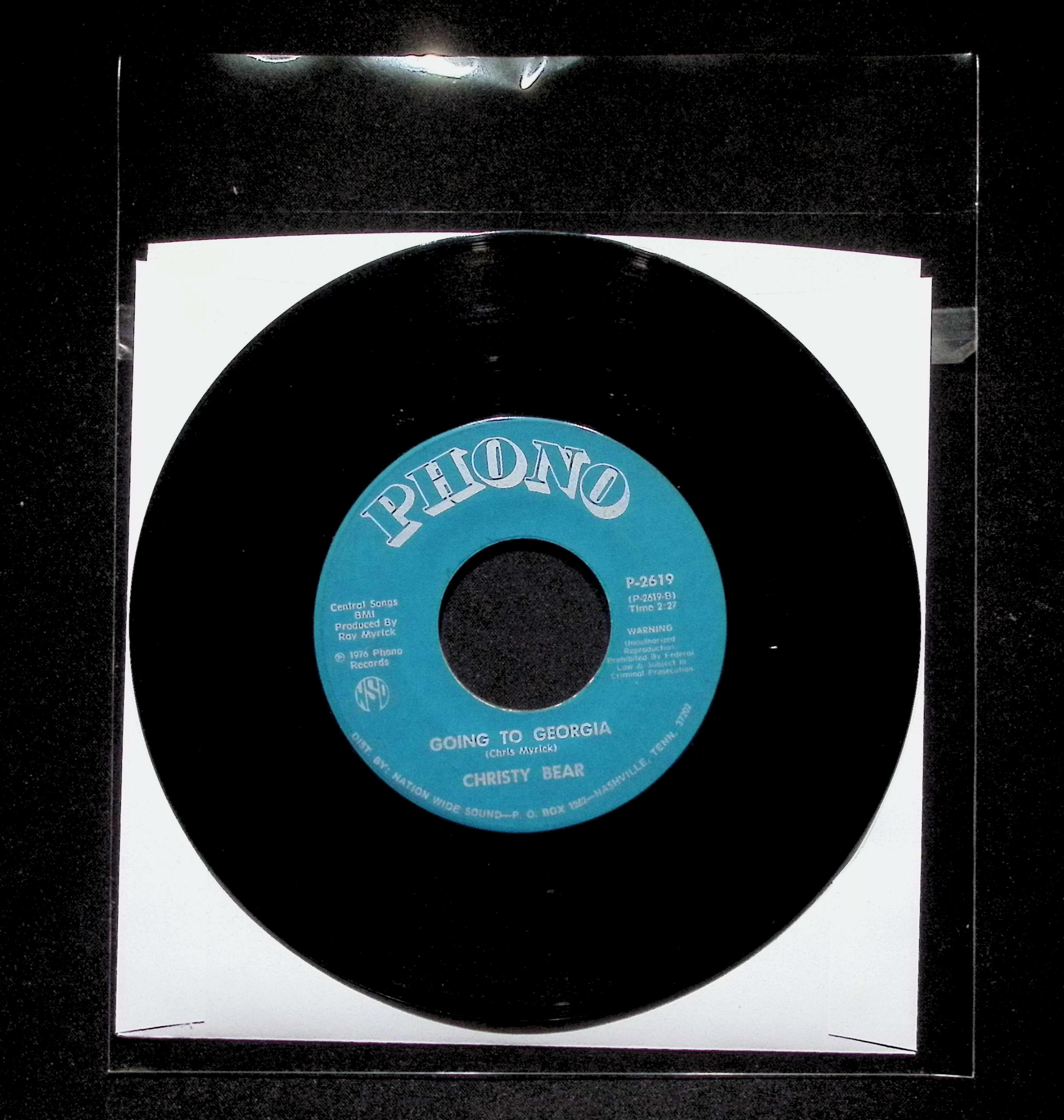 Christy Bear I Wonder 7" 45 RPM Single — image 2