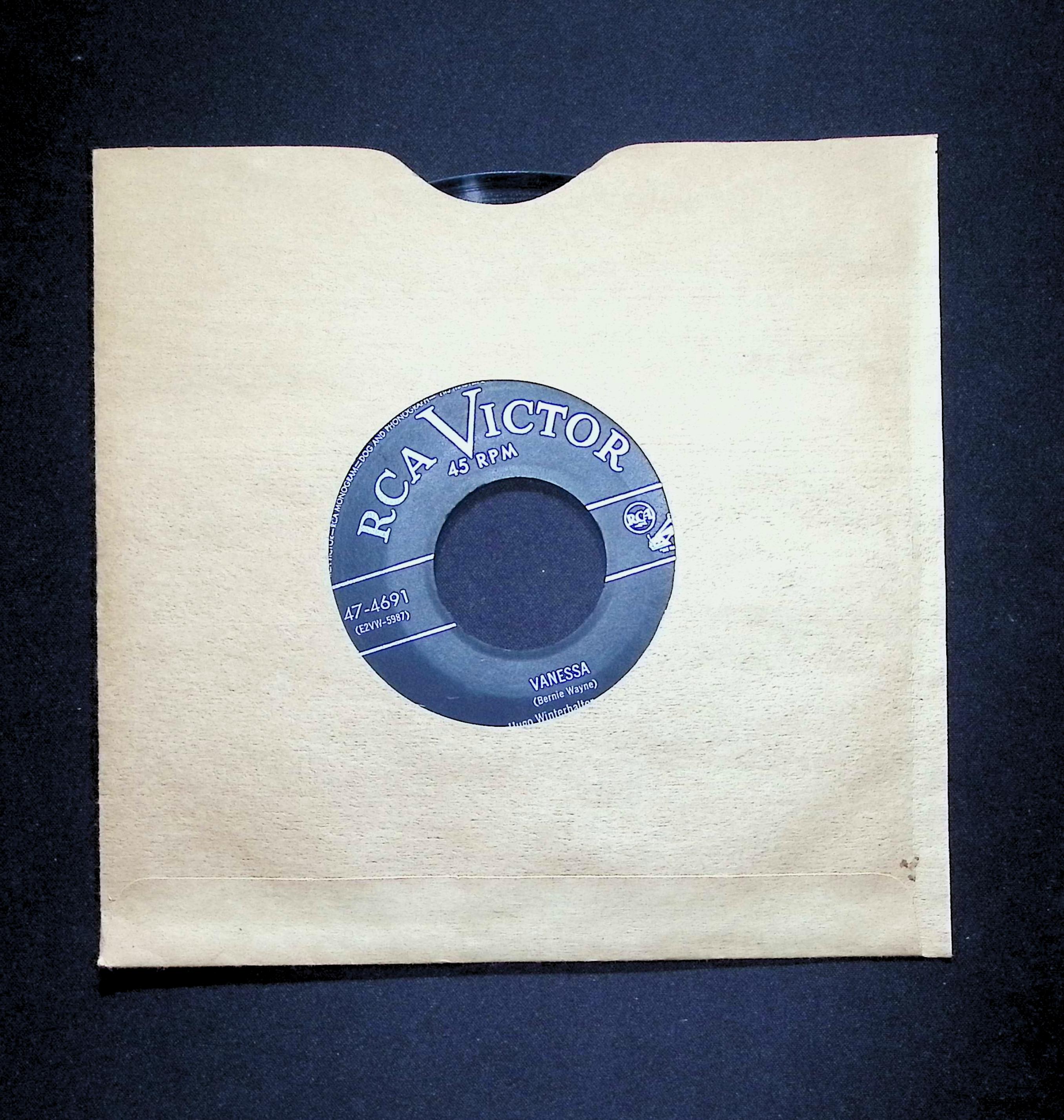 Hugo Winterhalter Somewhere Along The Way7" 45 RPM Single