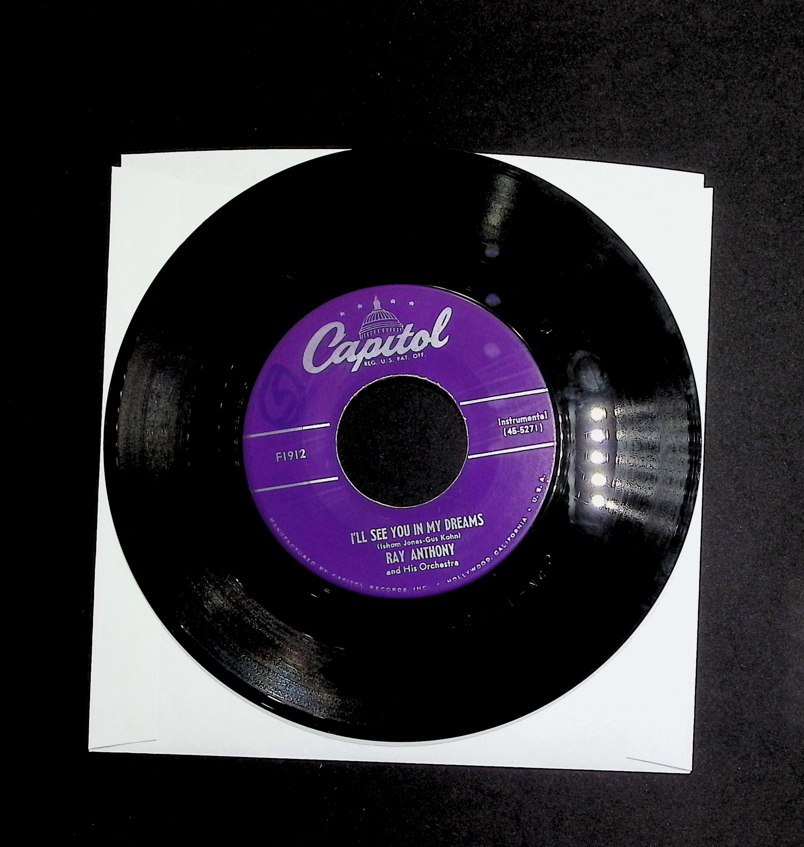 Ray Anthony At Last 7" 45 RPM Single — image 2