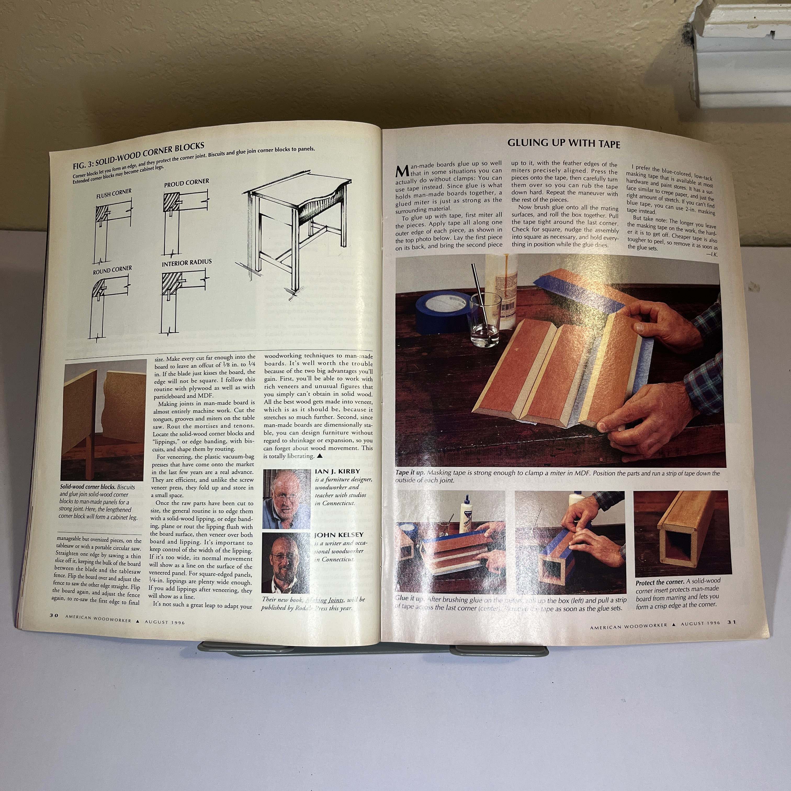 American Woodworker Aug 1996, Cabinet Joints & Plans — image 3