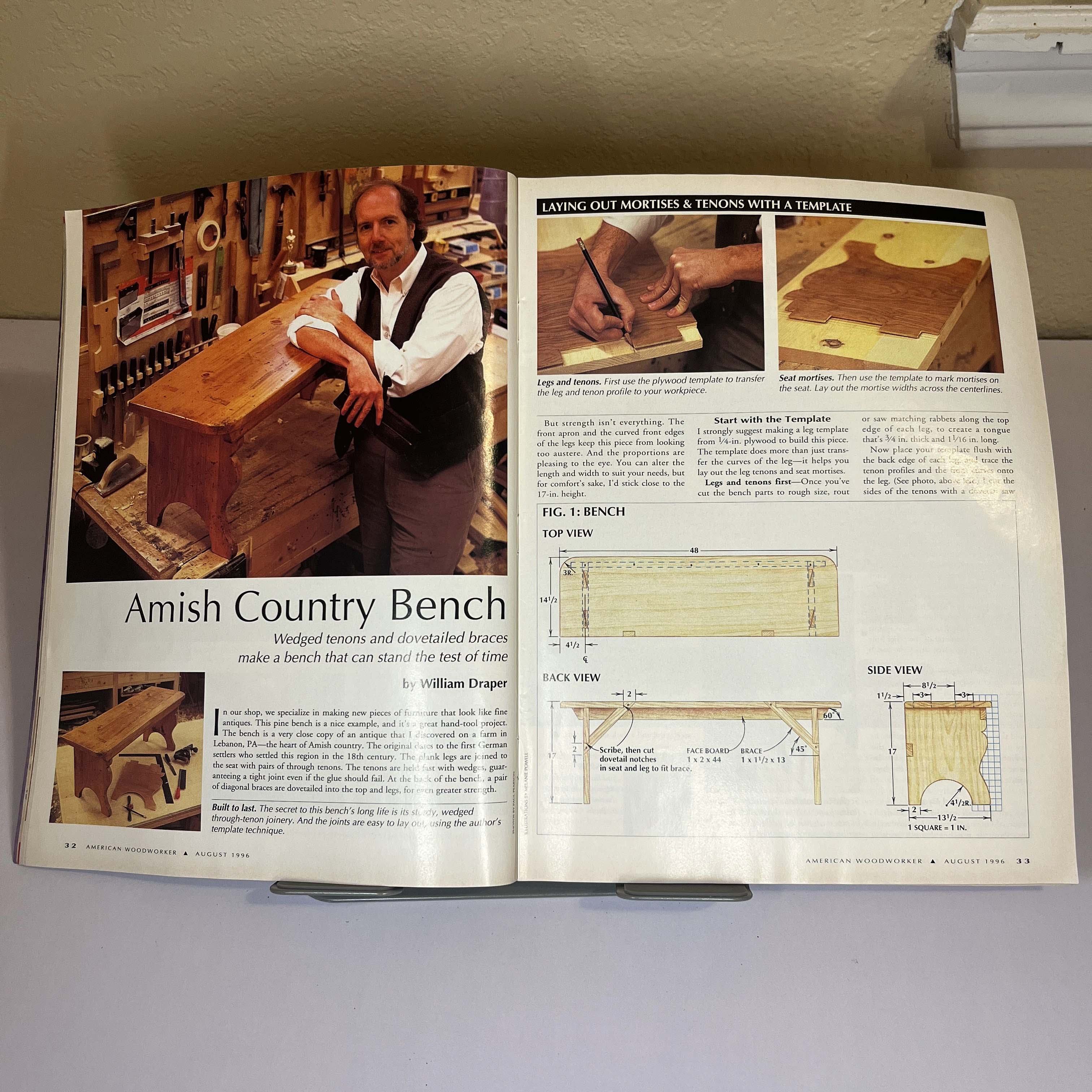 American Woodworker Aug 1996, Cabinet Joints & Plans — image 4