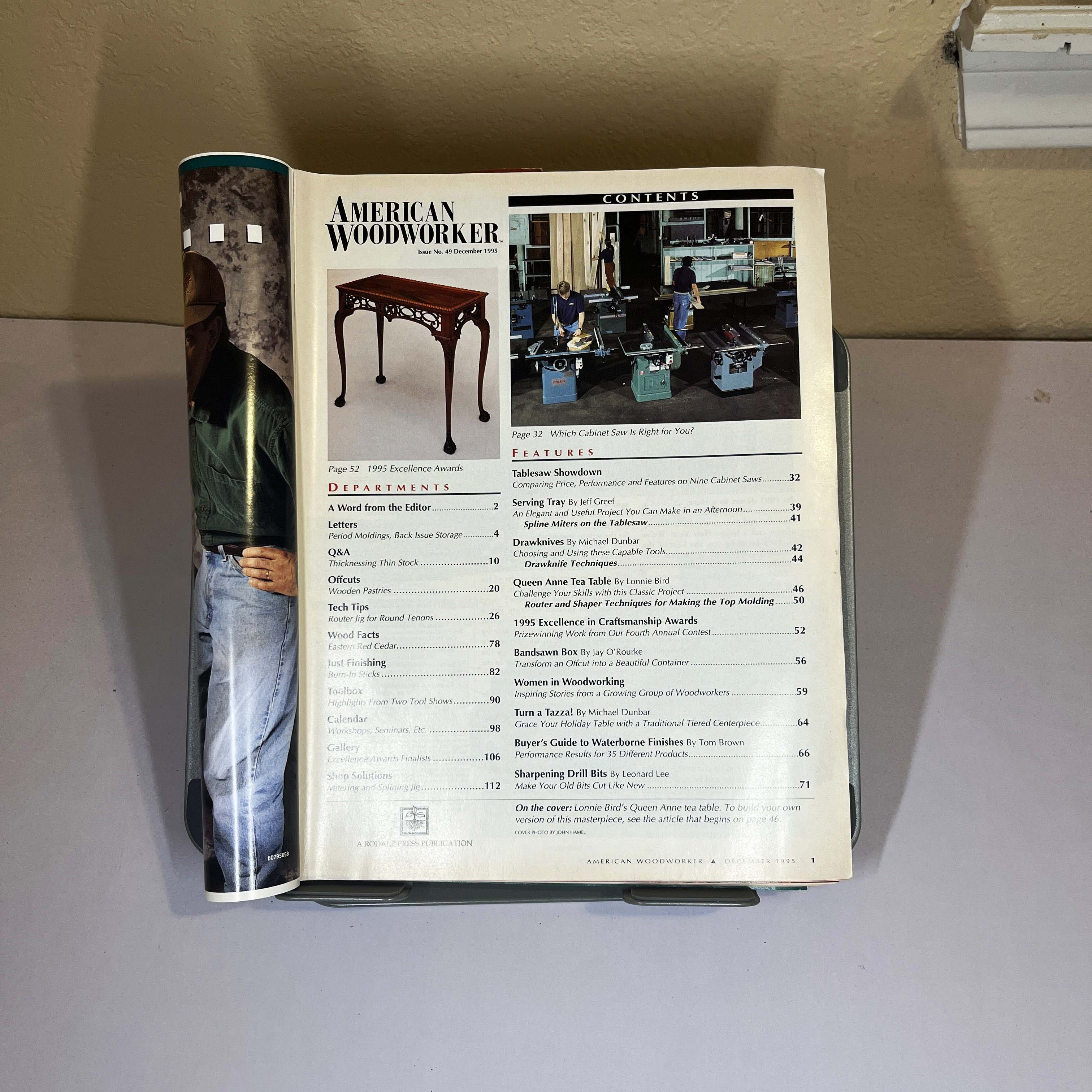 American Woodworker Magazine Queen Anne Table Dec 1995 — image 2