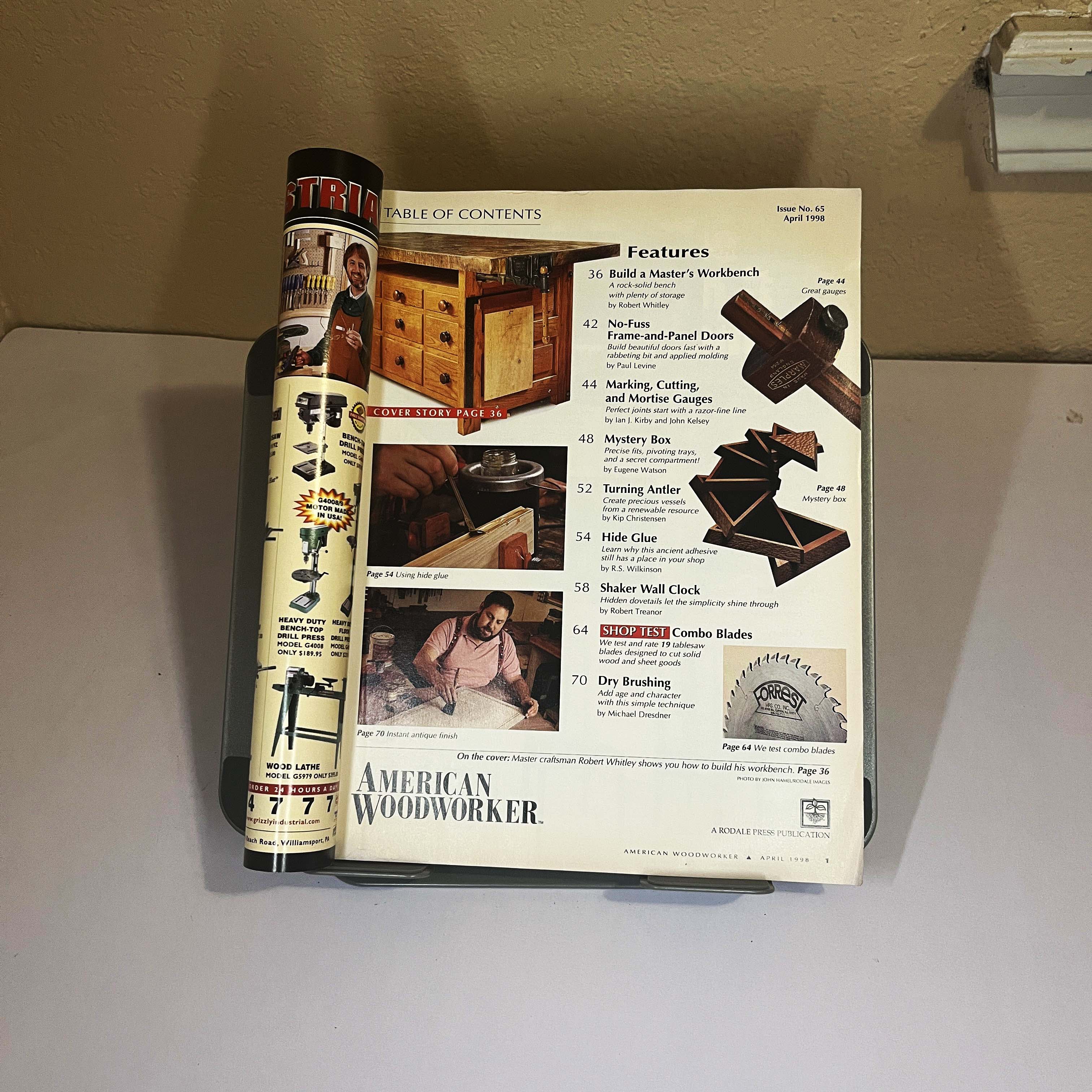 American Woodworker Mag Apr 1998 Master's Workbench — image 2